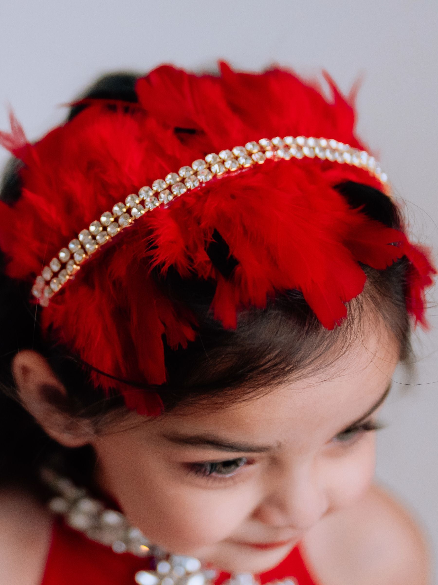 Ruby Feather Royale Headband
