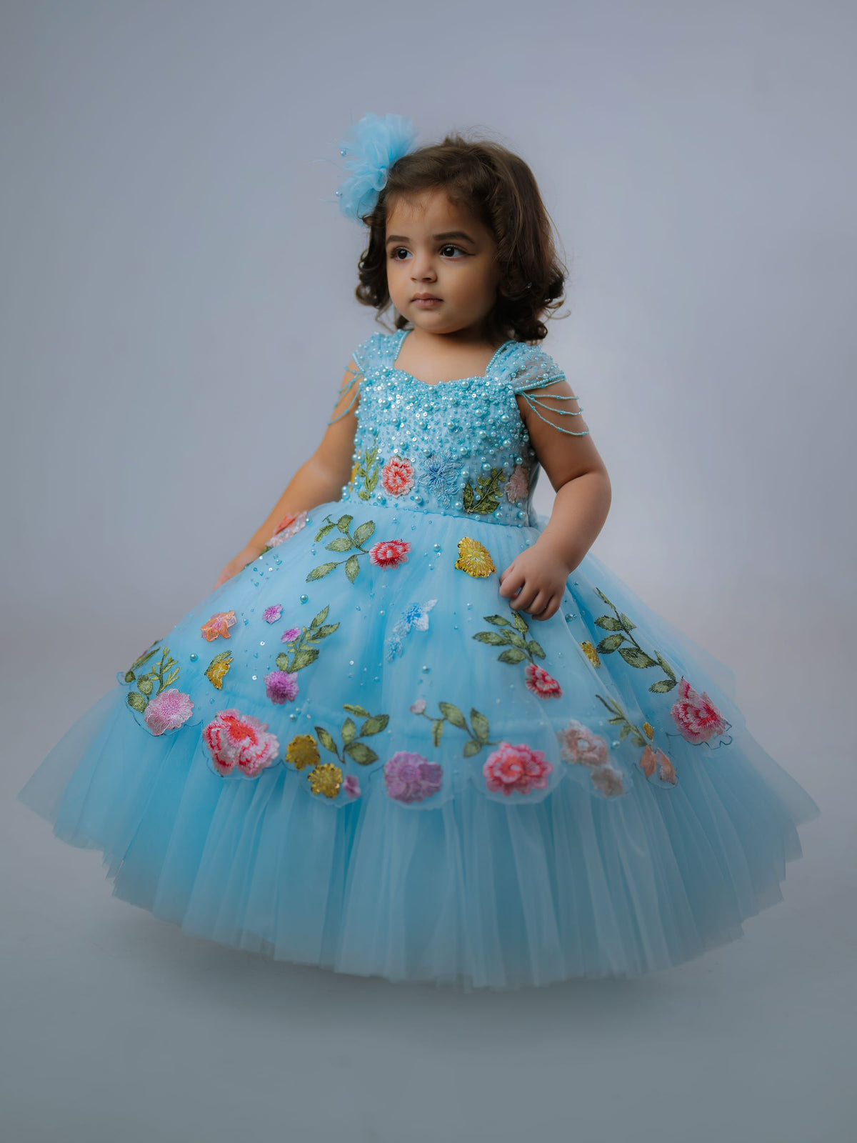 Blossom Blue Princess Gown