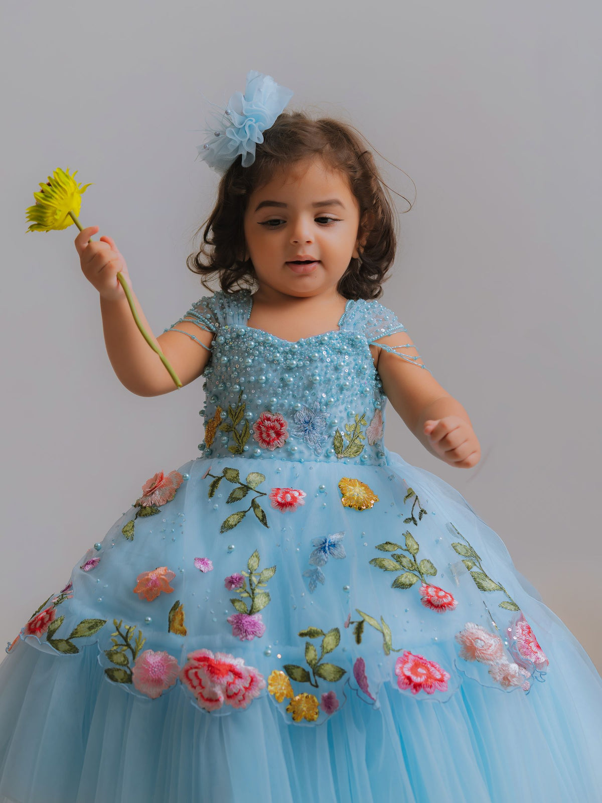 Blossom Blue Princess Gown
