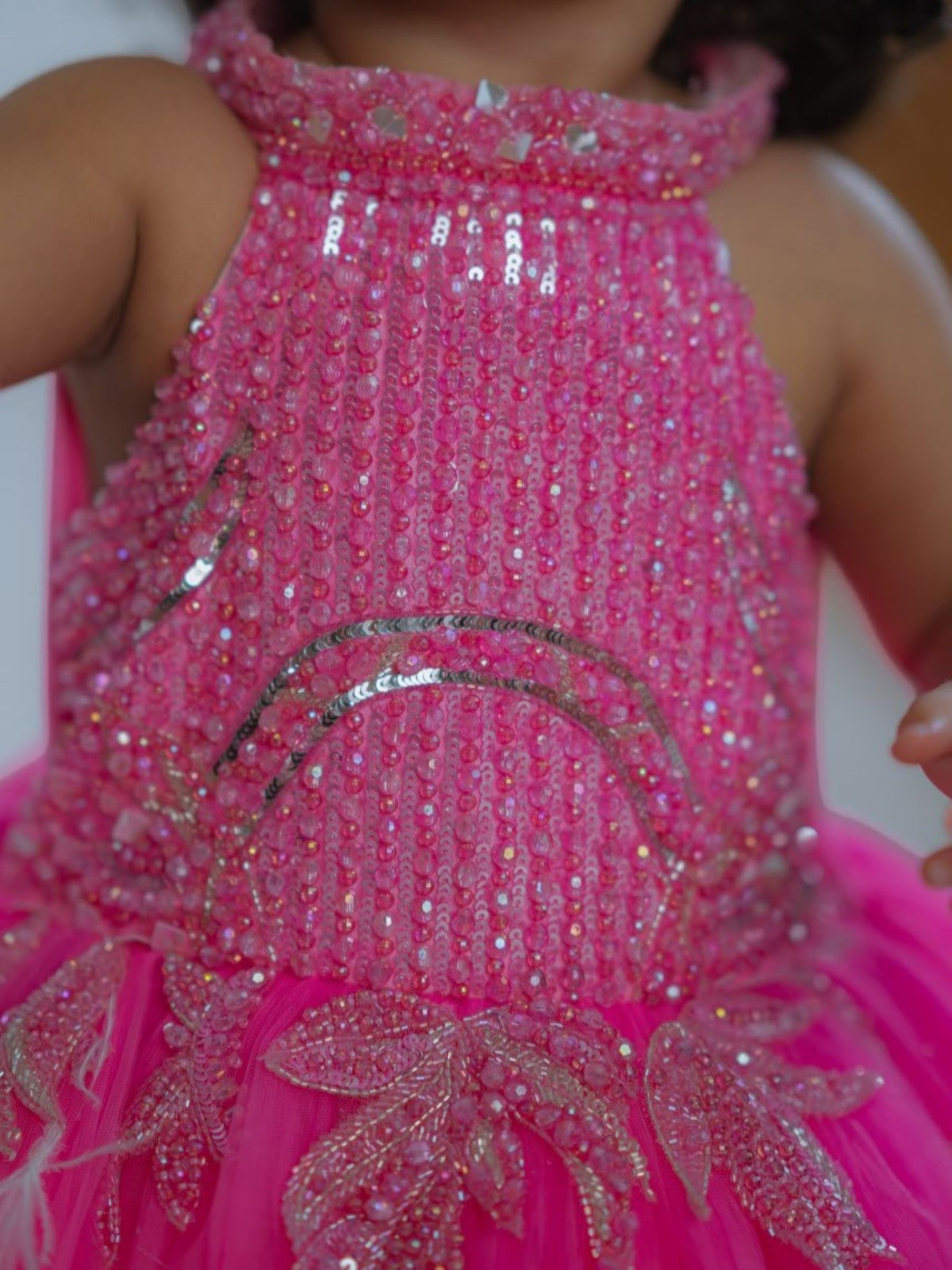 Pink Horizon Feather Gown