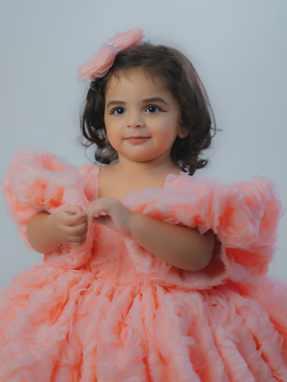 Peach Rose-Bud Cloud Gown