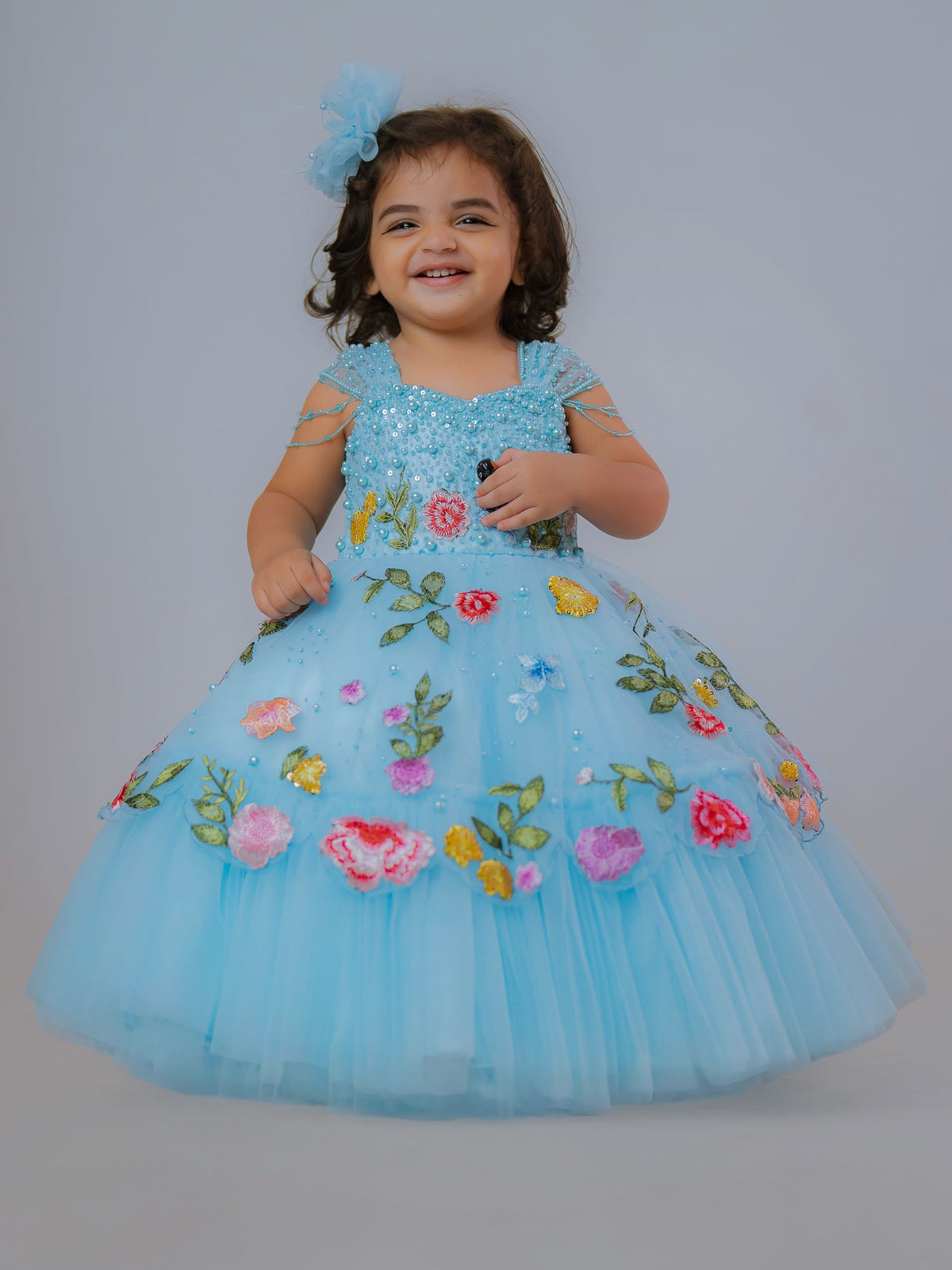 Blossom Blue Princess Gown