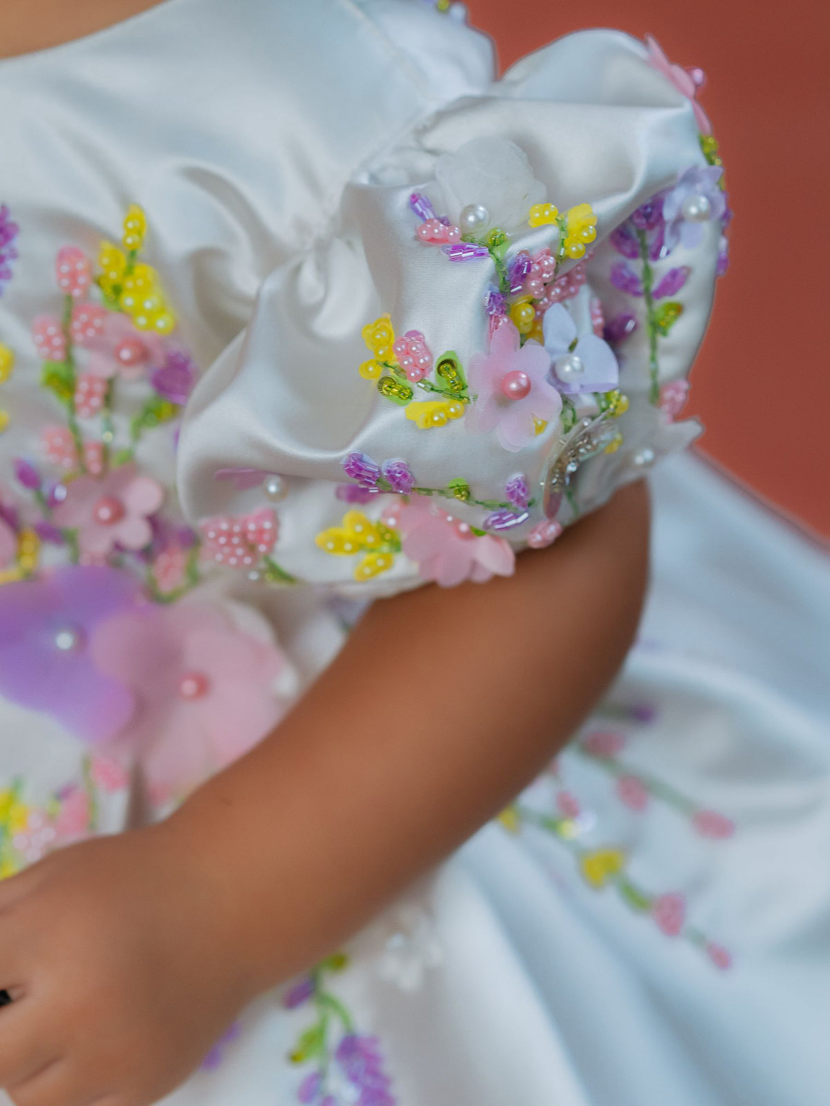 Wildflower Meadow Satin Gown