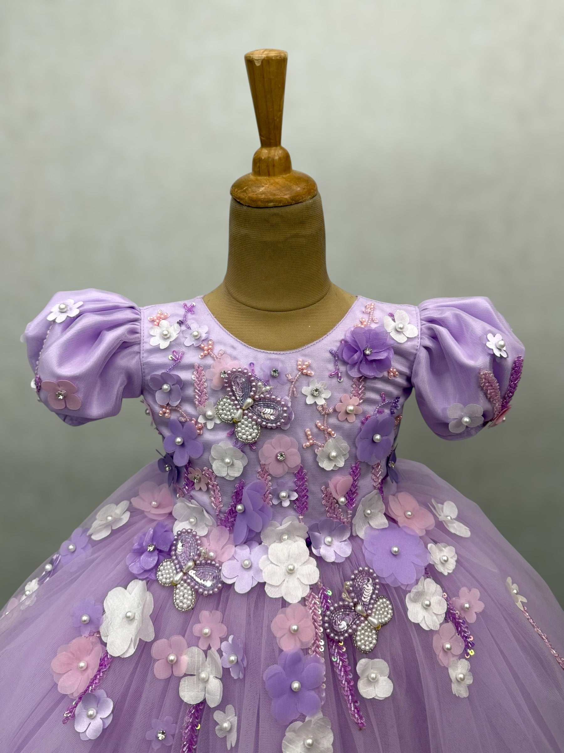 Children Party Wear Gowns Online, Lavender Dream Princess Dress