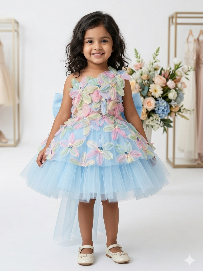 Pastel Petal Princess Dress