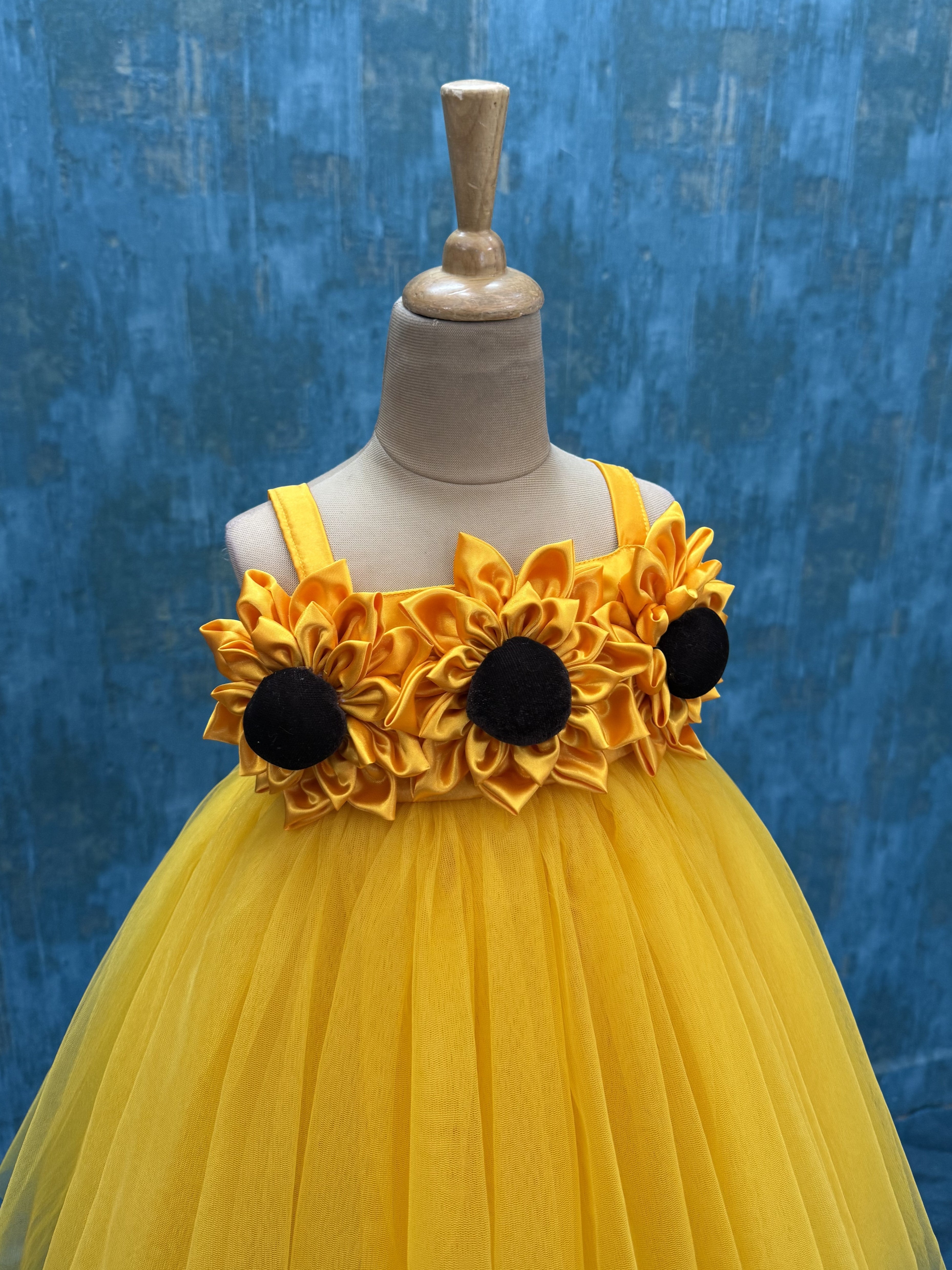Theme dresses for baby girl Online, Yellow Sunflower Dream Baby Dress