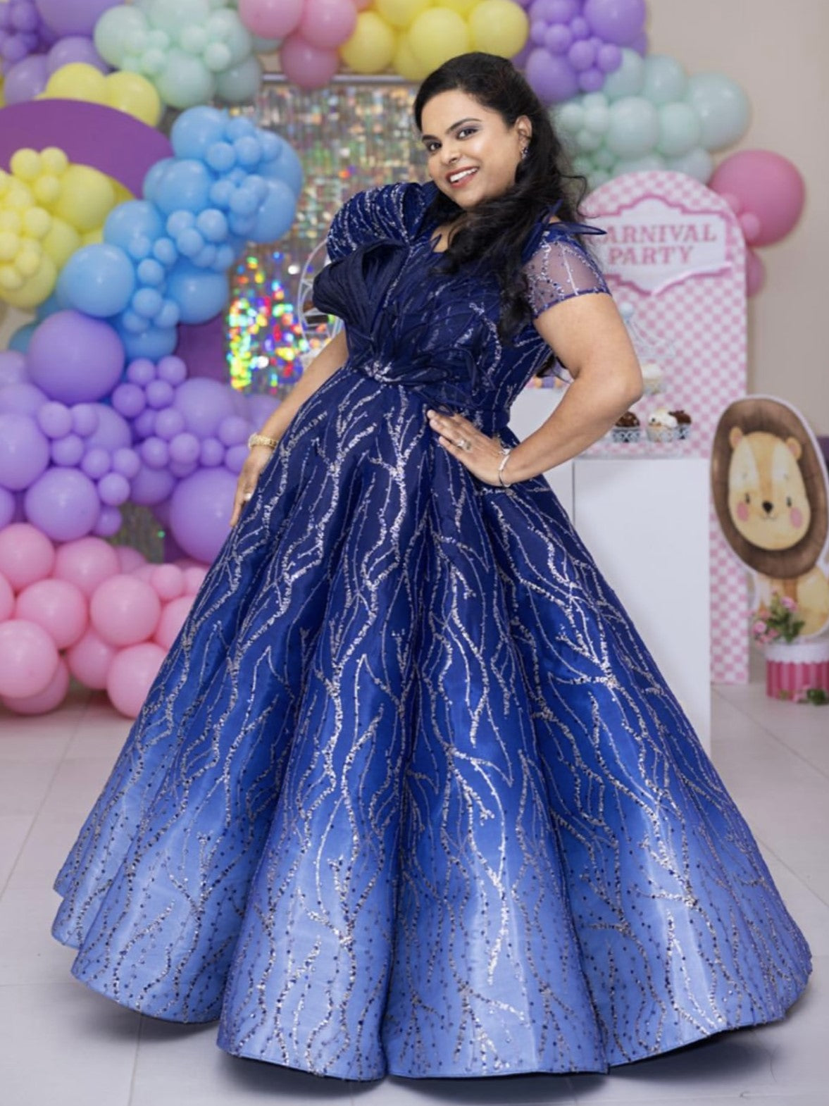 Blue Stardust Majesty Dress