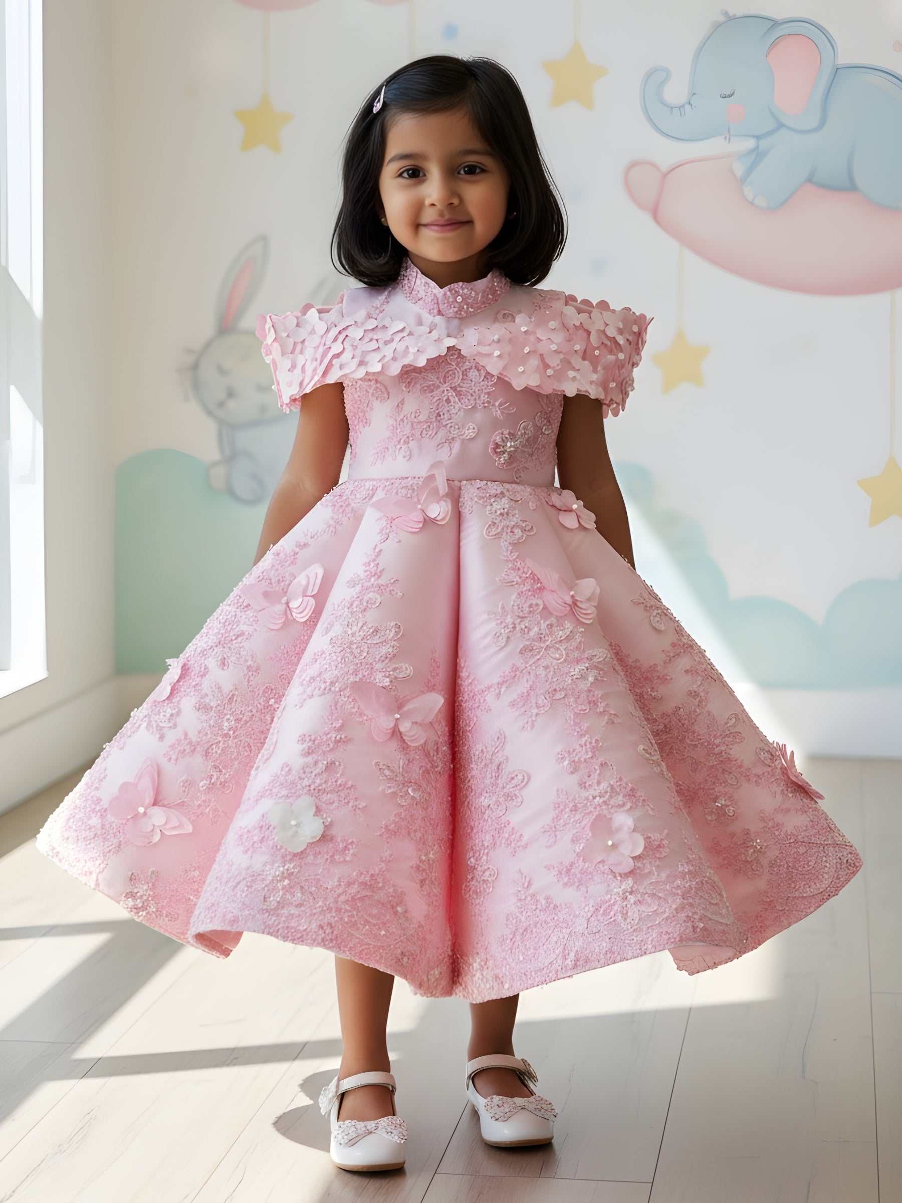 Blush Blossom Royale Butterfly Dream Celebration Gown