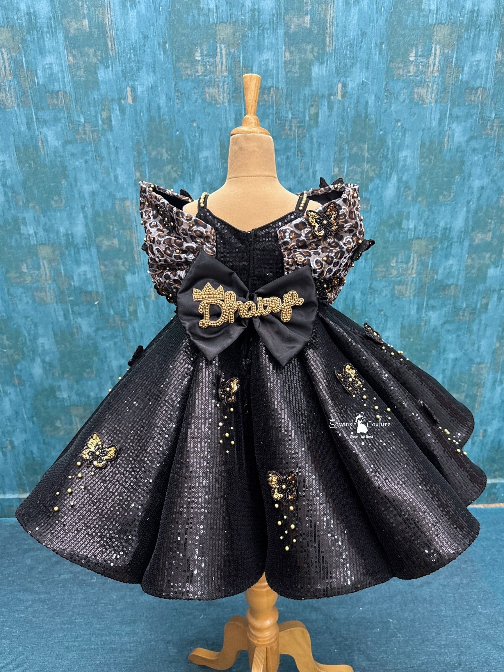 Noir Royale Butterfly Gown