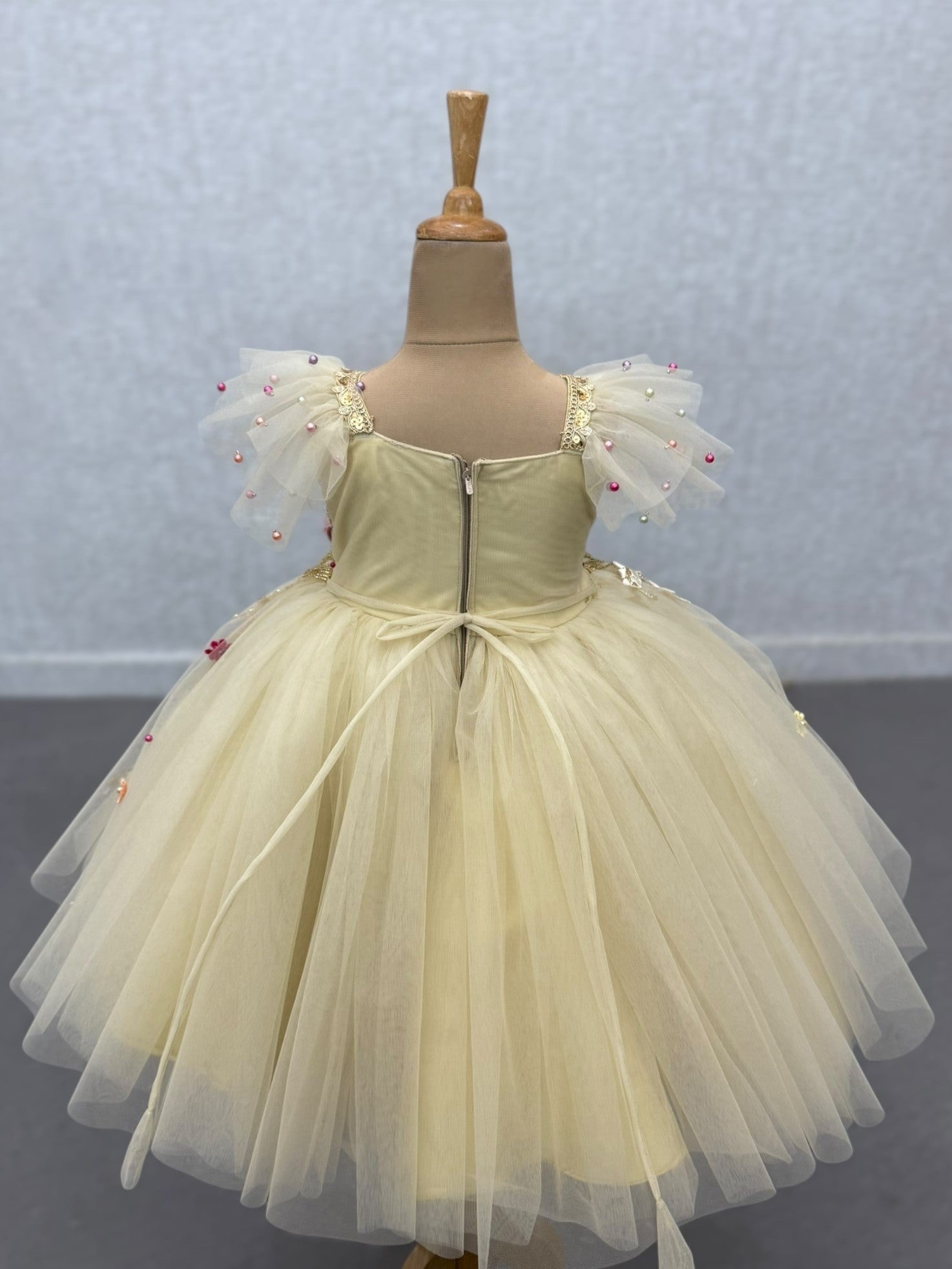 Golden Blossom Radiance Gown
