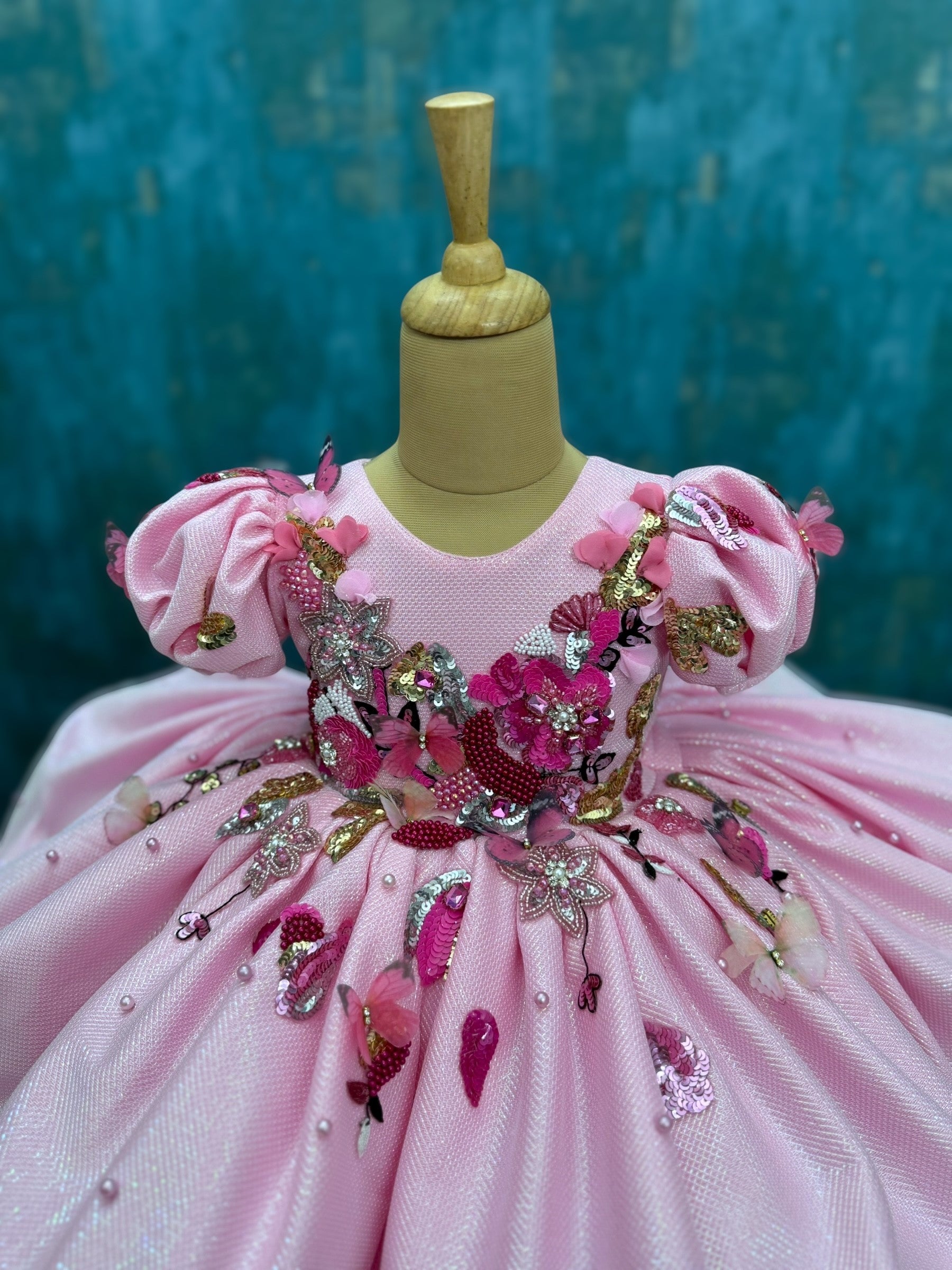 Rosy Bloom Luxe Couture