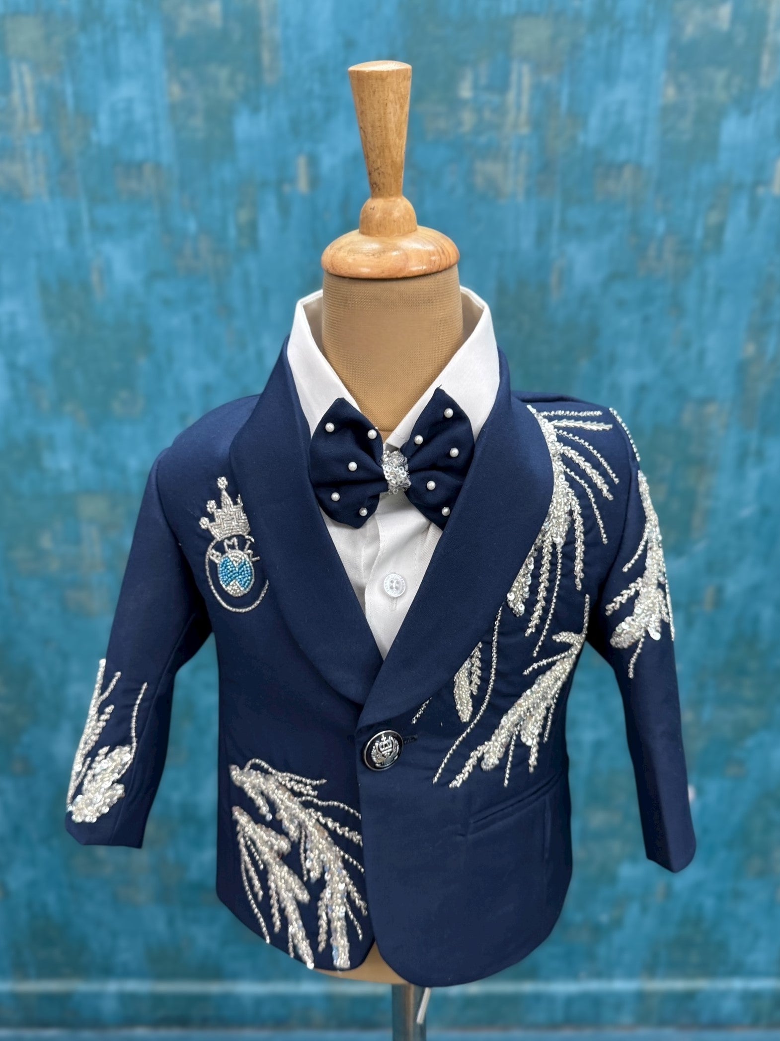 Royal Sapphire Crest Coat- Comes with Pant, Shirt and Bow