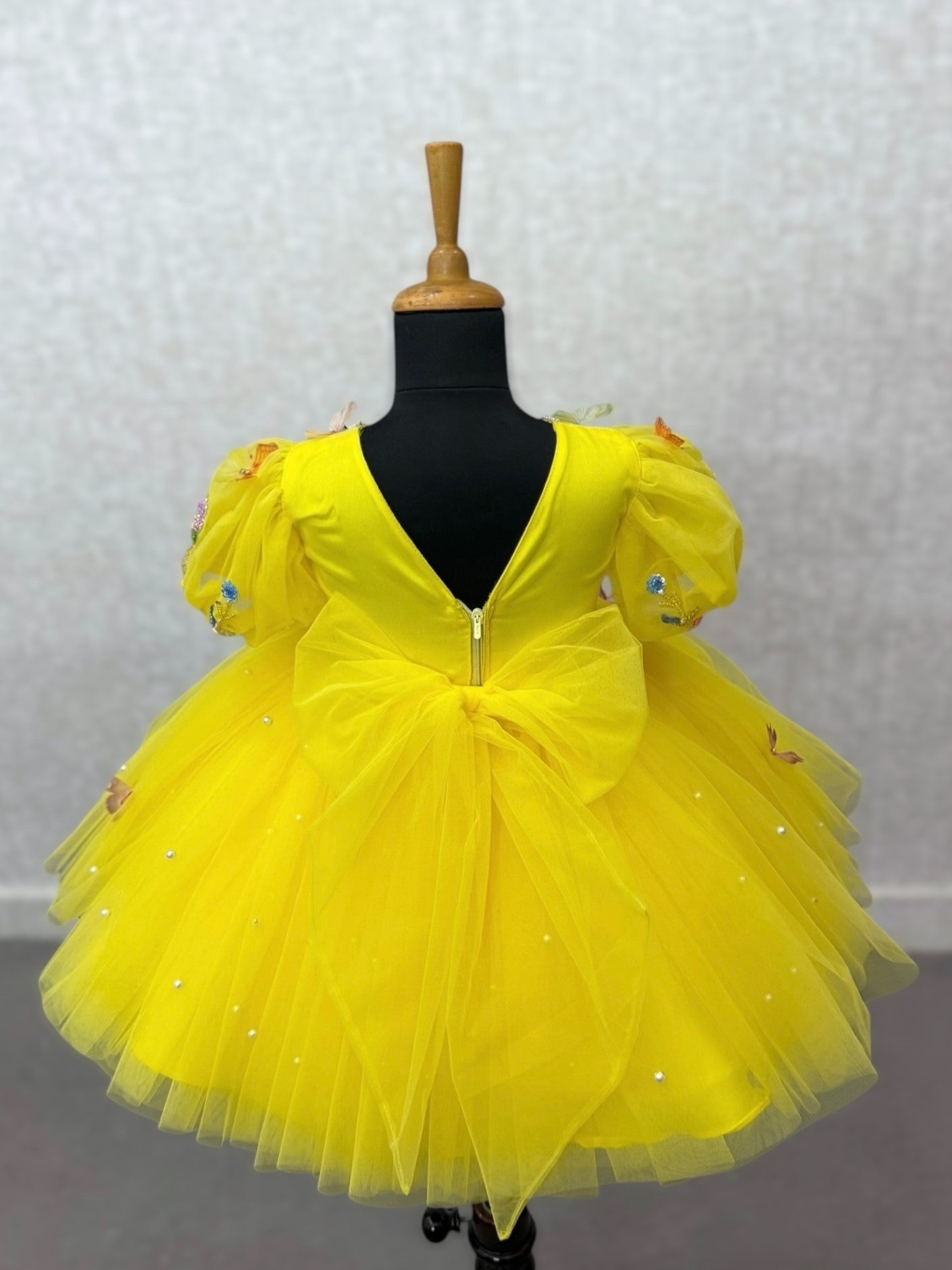 Yellow Sunshine Butterfly Bloom Gown