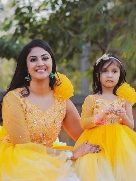 Sunset Bloom Gown Duo