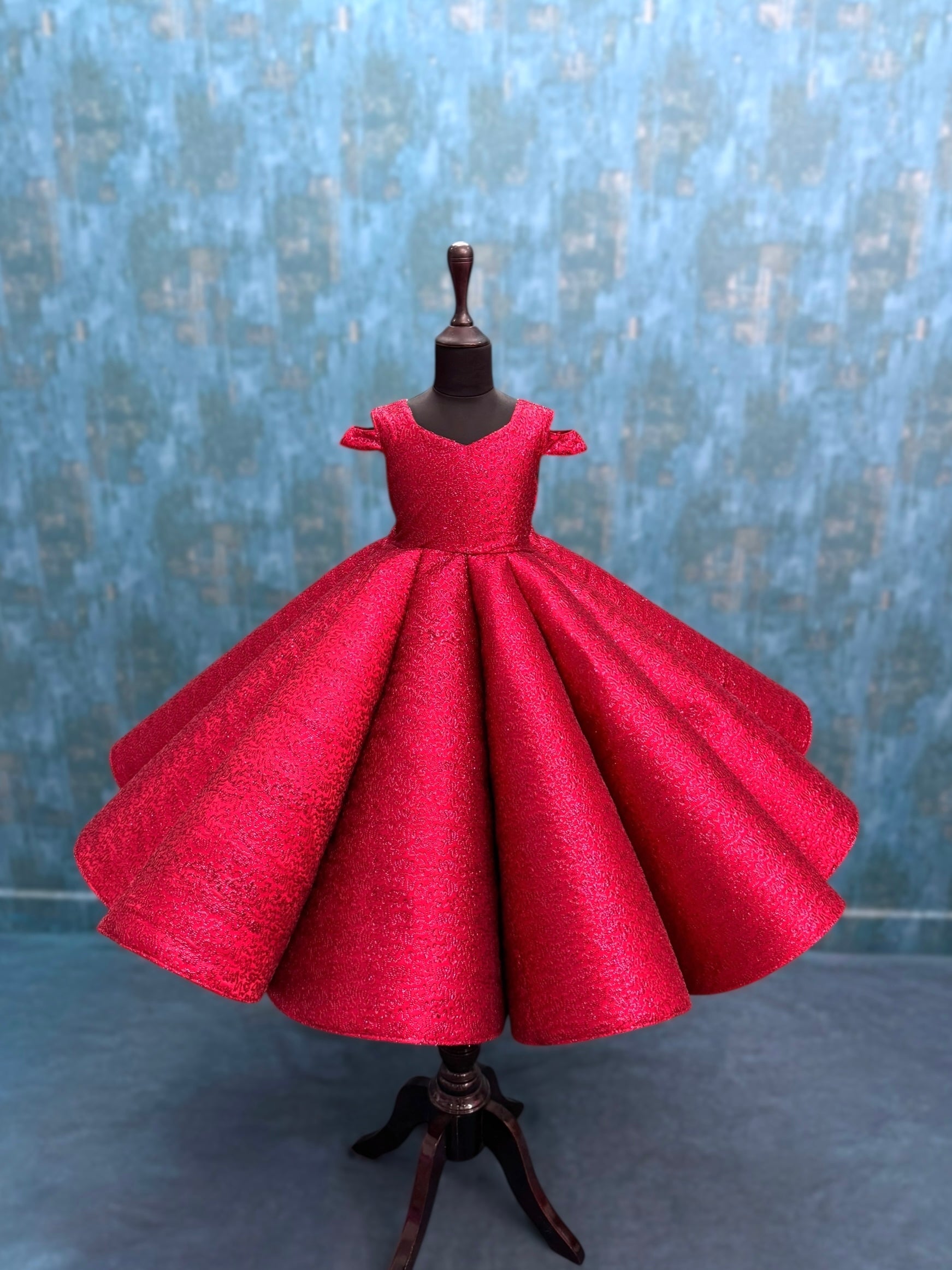 Ruby Spiral Elegance Gown