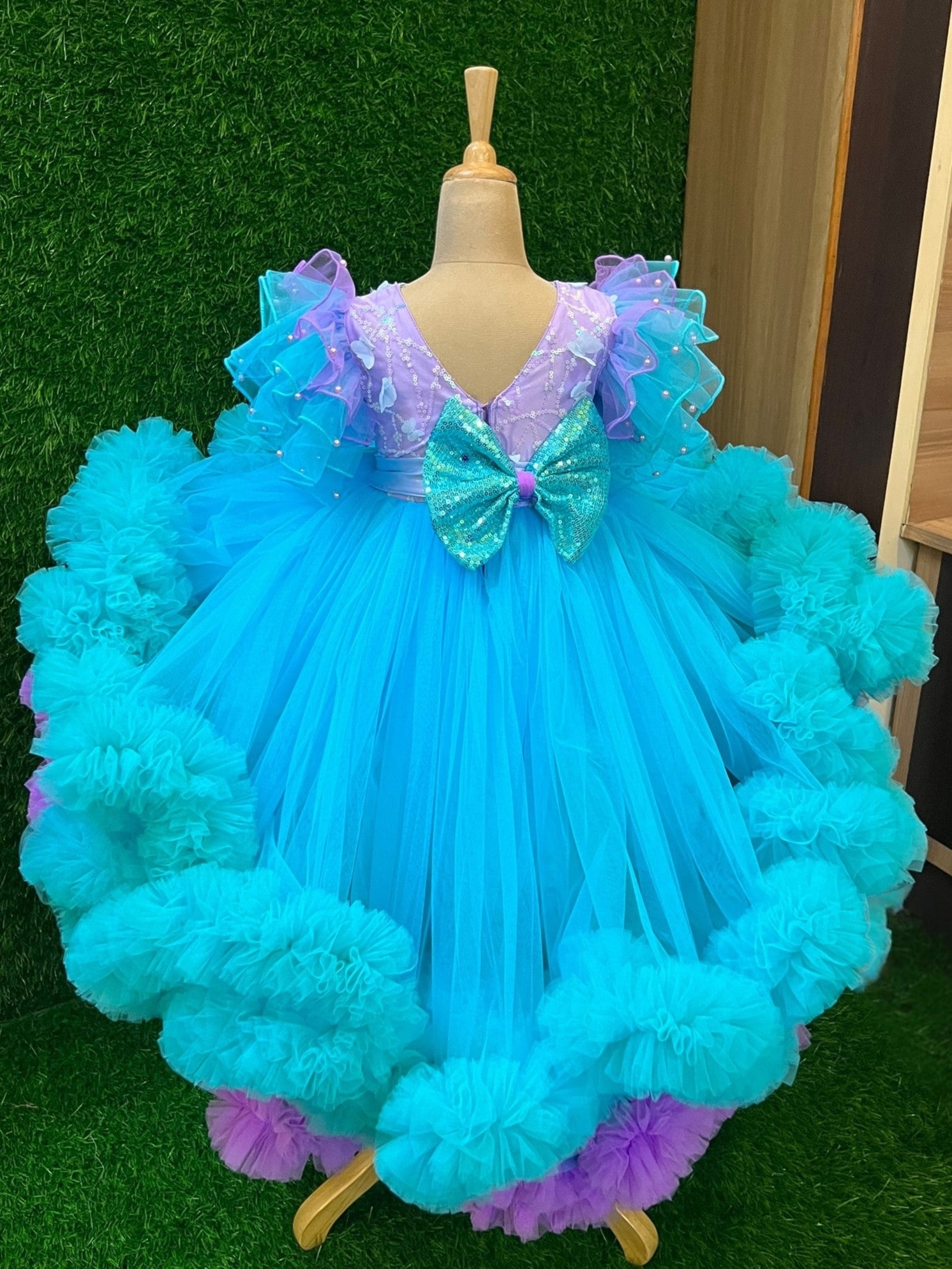 Tidal Pearl Puff Princess Dress