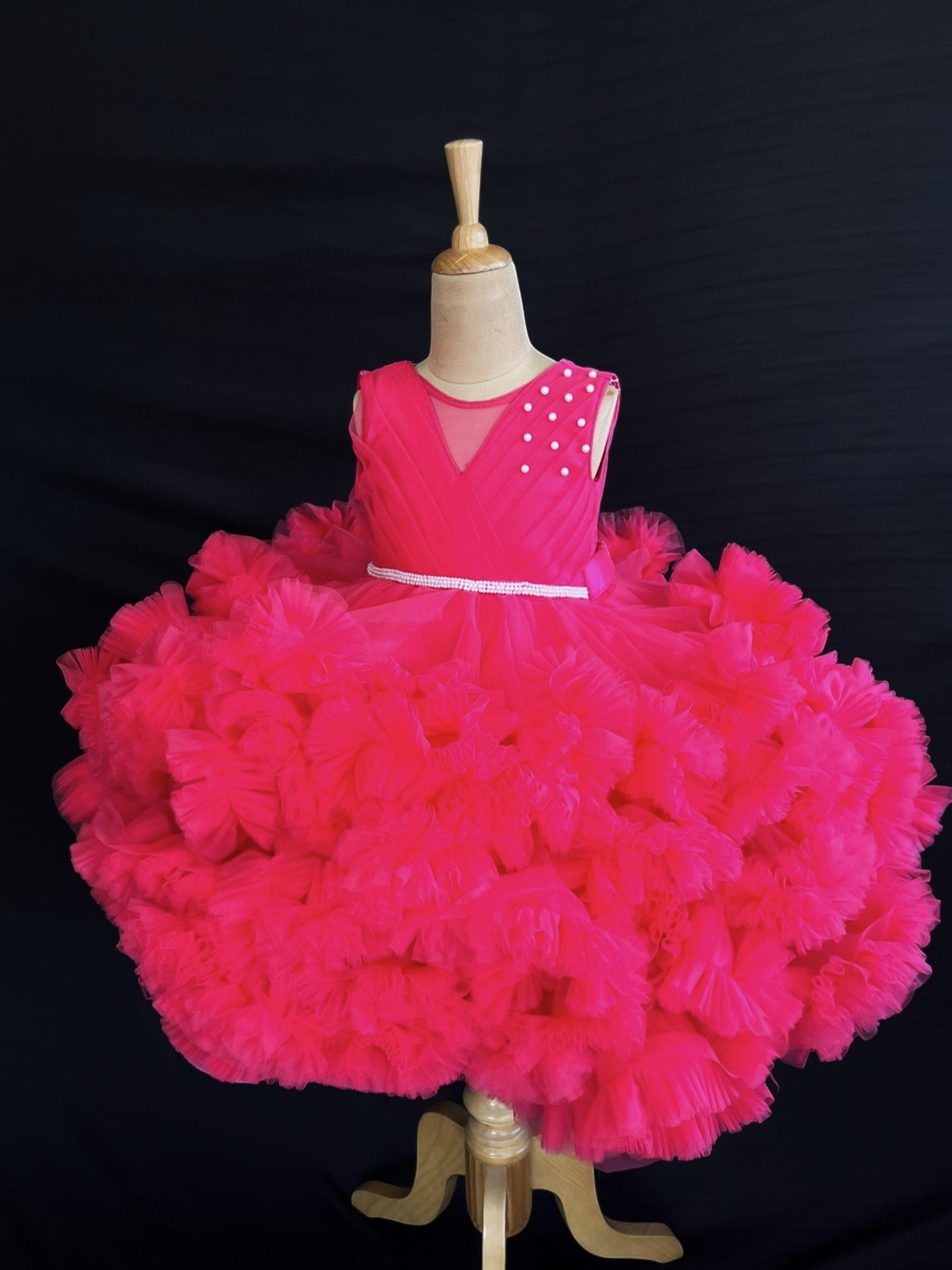 Flamingo Fluff Fantasy Gown