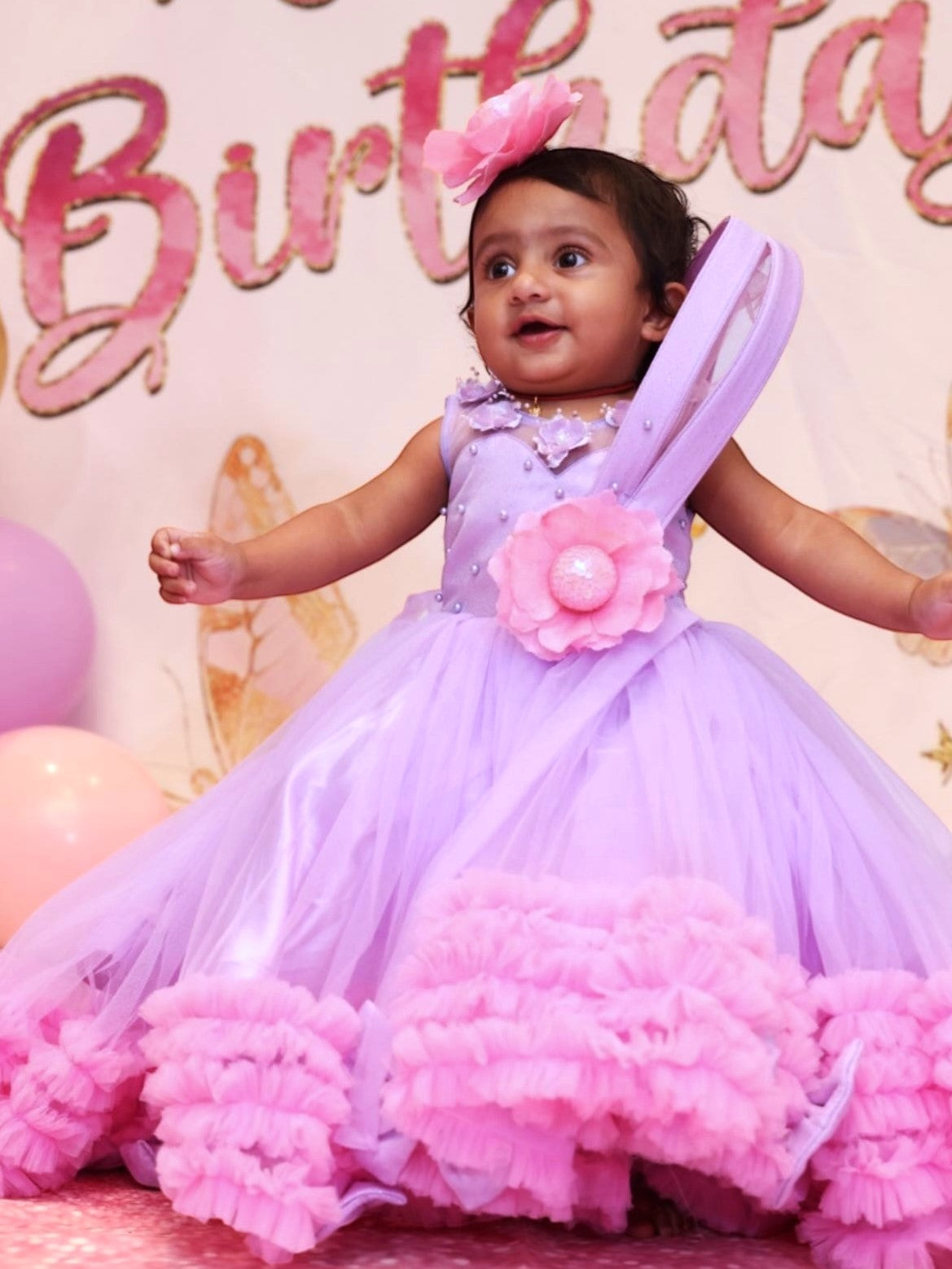 Rosette Bow Royale Dress