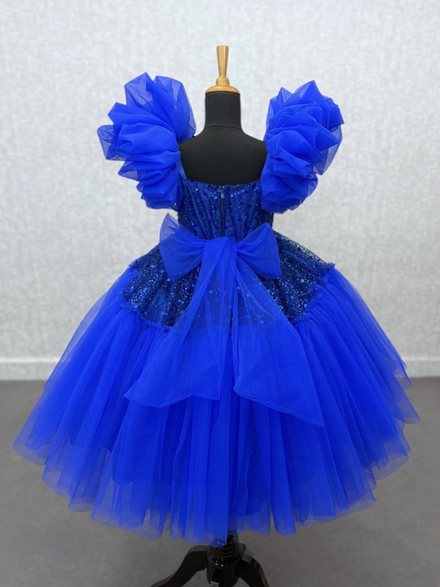 Sapphire Bloom Party Dress