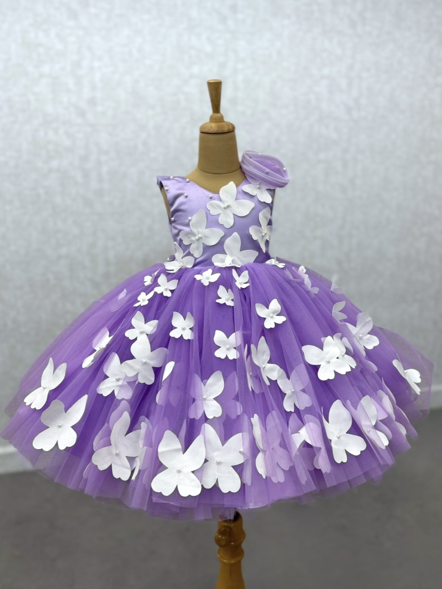 Purple Flutter Wings Dress