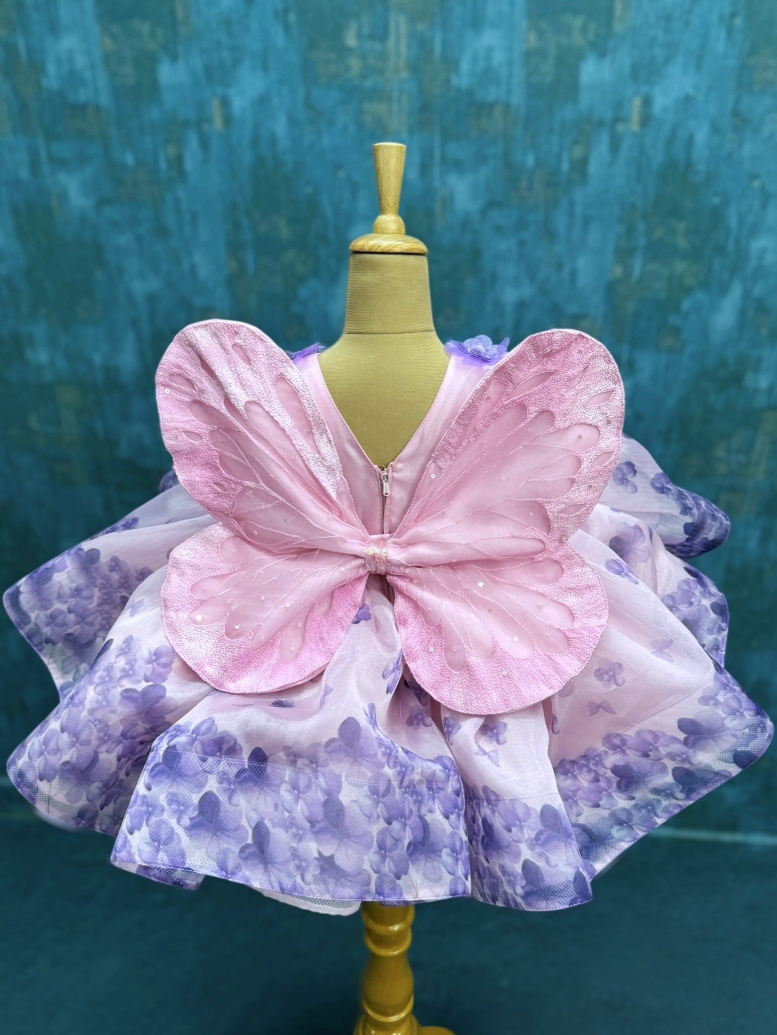 Lavender Drift Butterfly Blossom Royal Celebration Dress