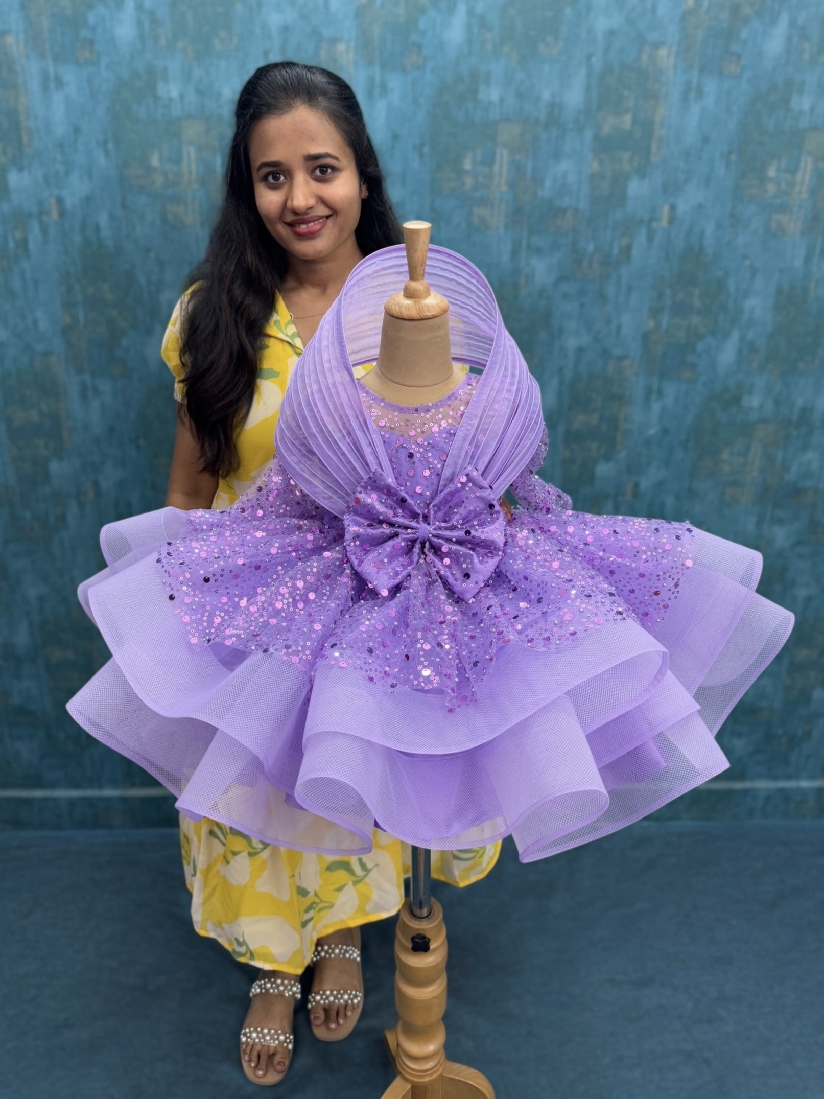 Buy Mother Daughter Dresses Online, Lavender Bow Fairy Gown Duo