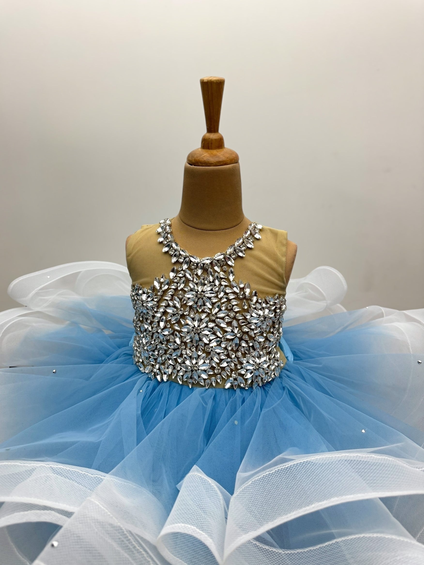Ball gown for girls Online, Sky Blue Ballgown