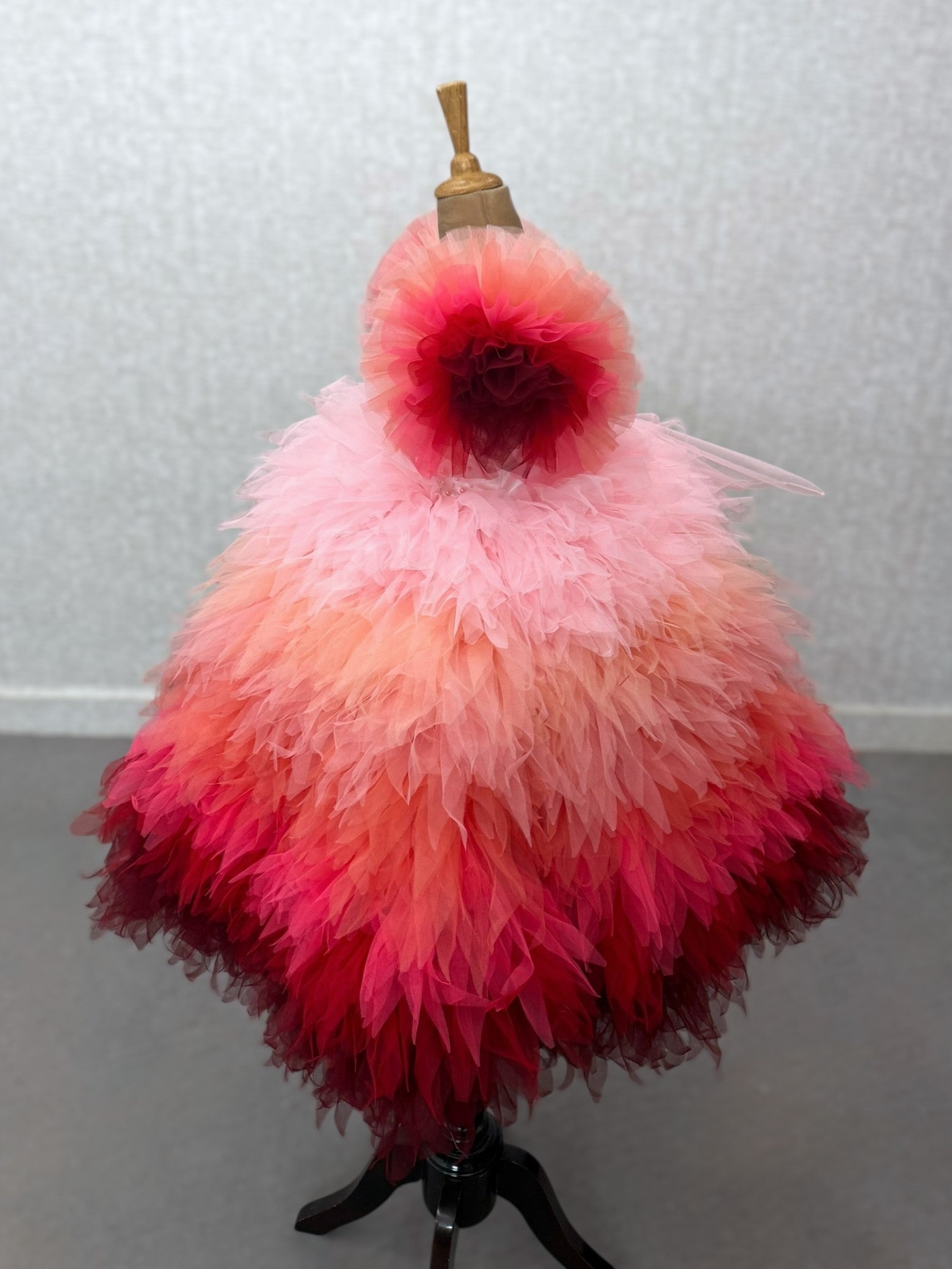 Ball gown for girls Online, Girls Flamingo Ombre Tulle Dress