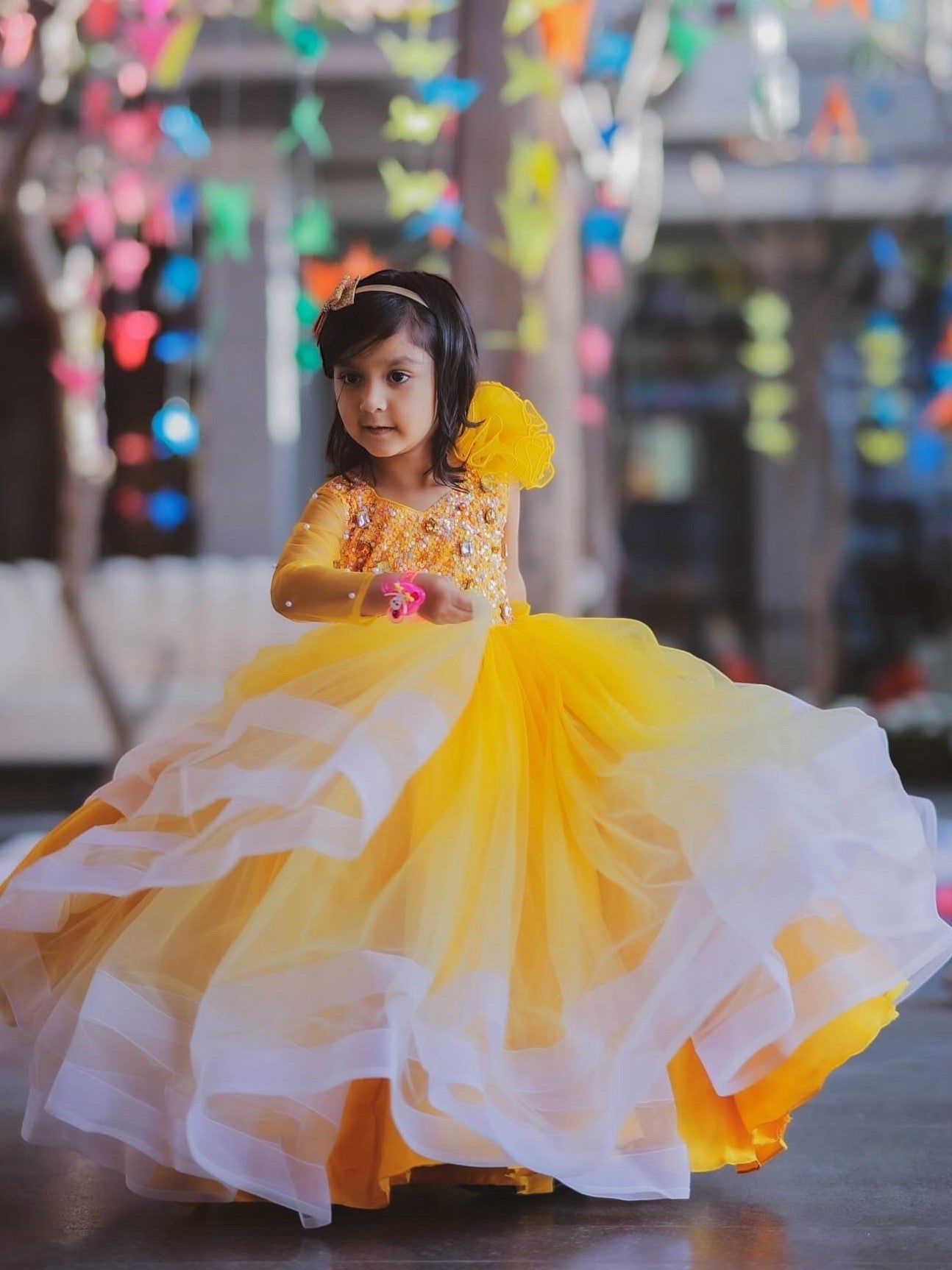 Sunset Bloom Gown Duo