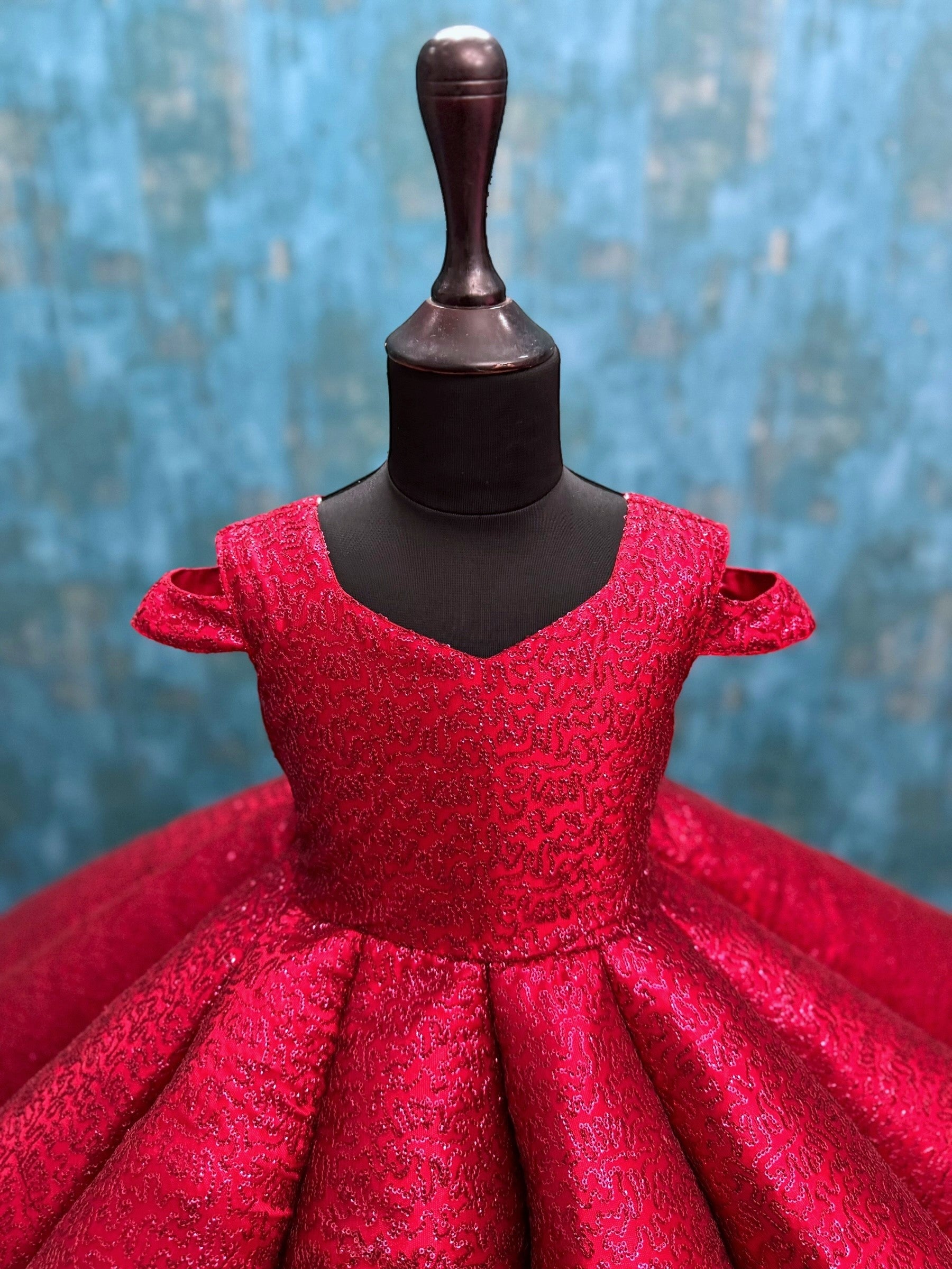 Ruby Spiral Elegance Gown