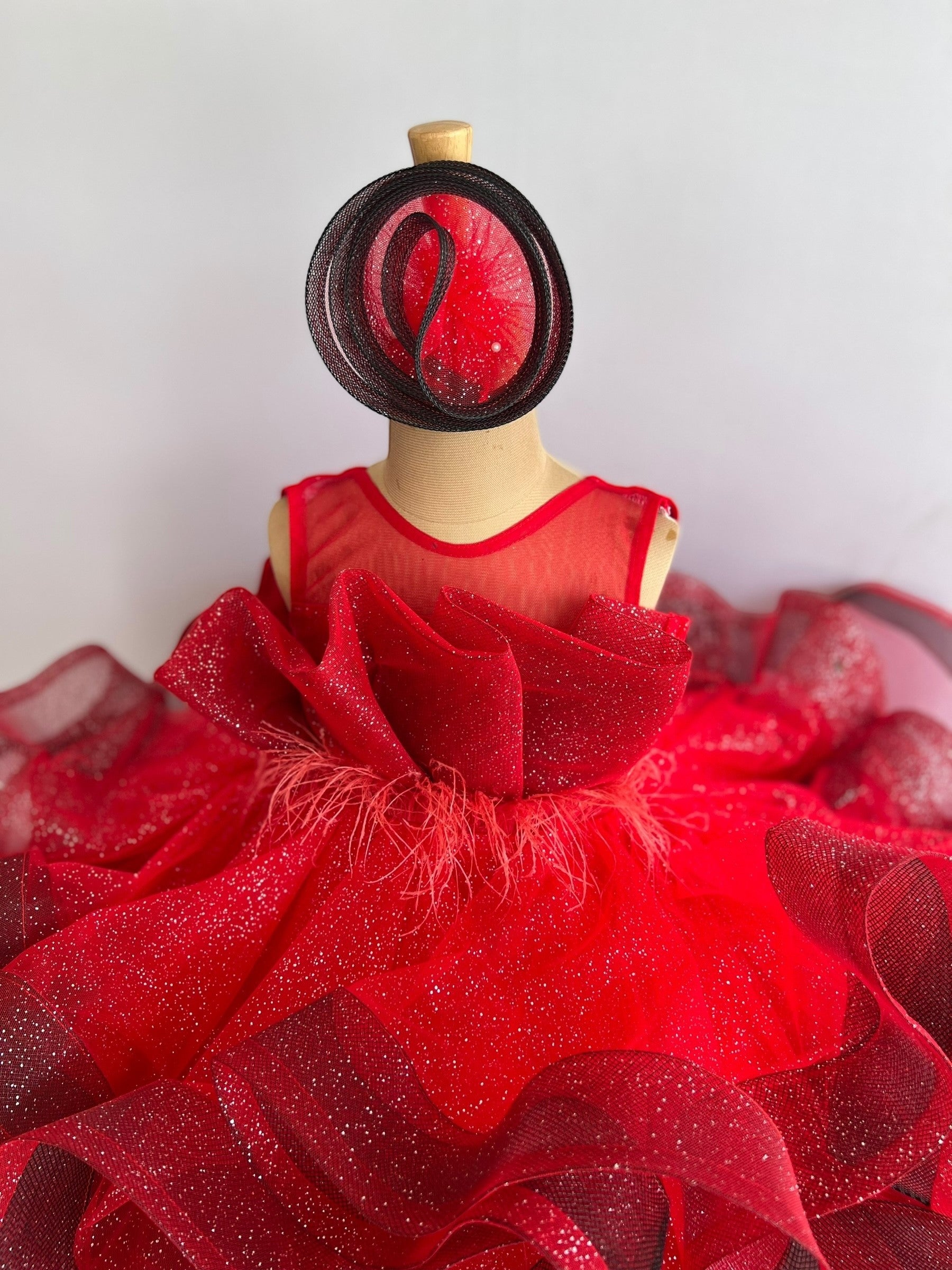 Cutie Ruby Ruffle Majesty Dress