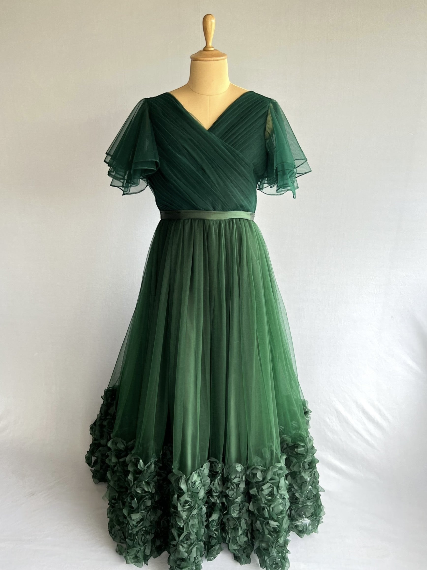 Verdant Blossom Grace Gown