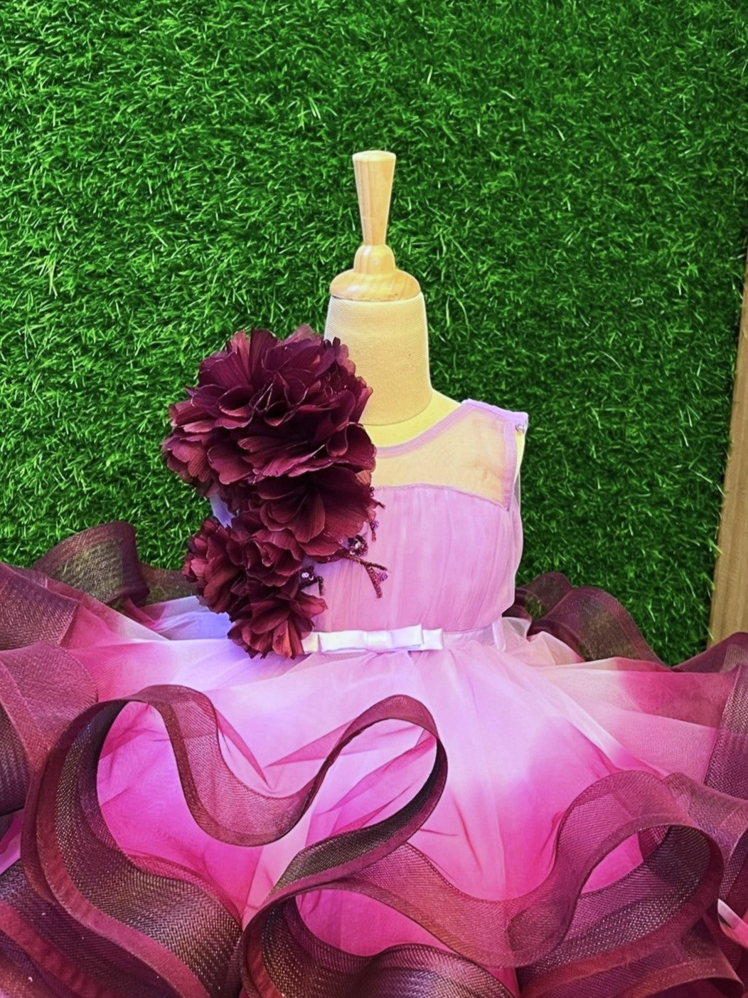 Floral Fantasy Ruffle Gown