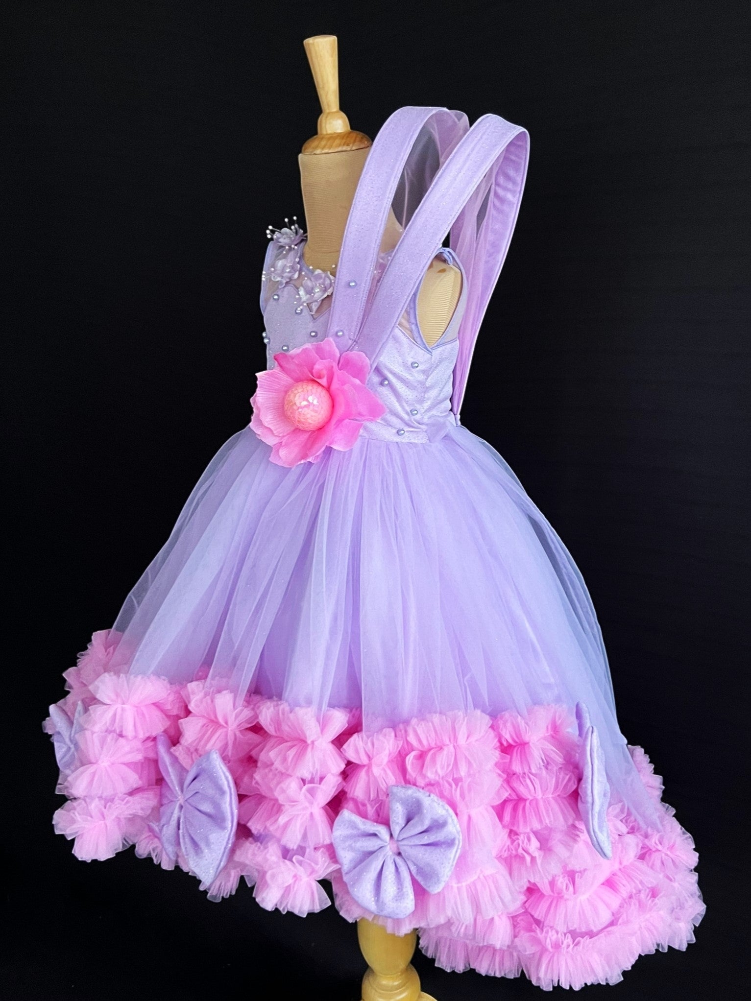 Rosette Bow Royale Dress
