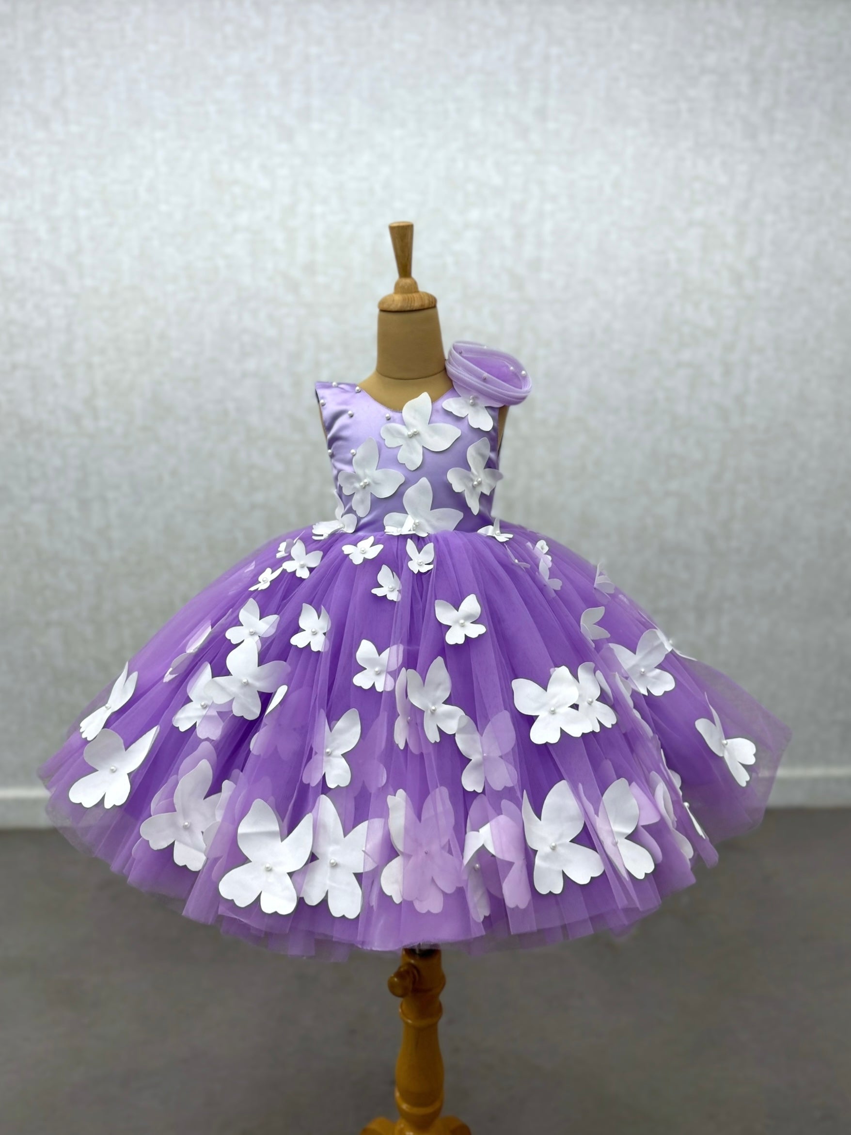 Purple Flutter Wings Dress