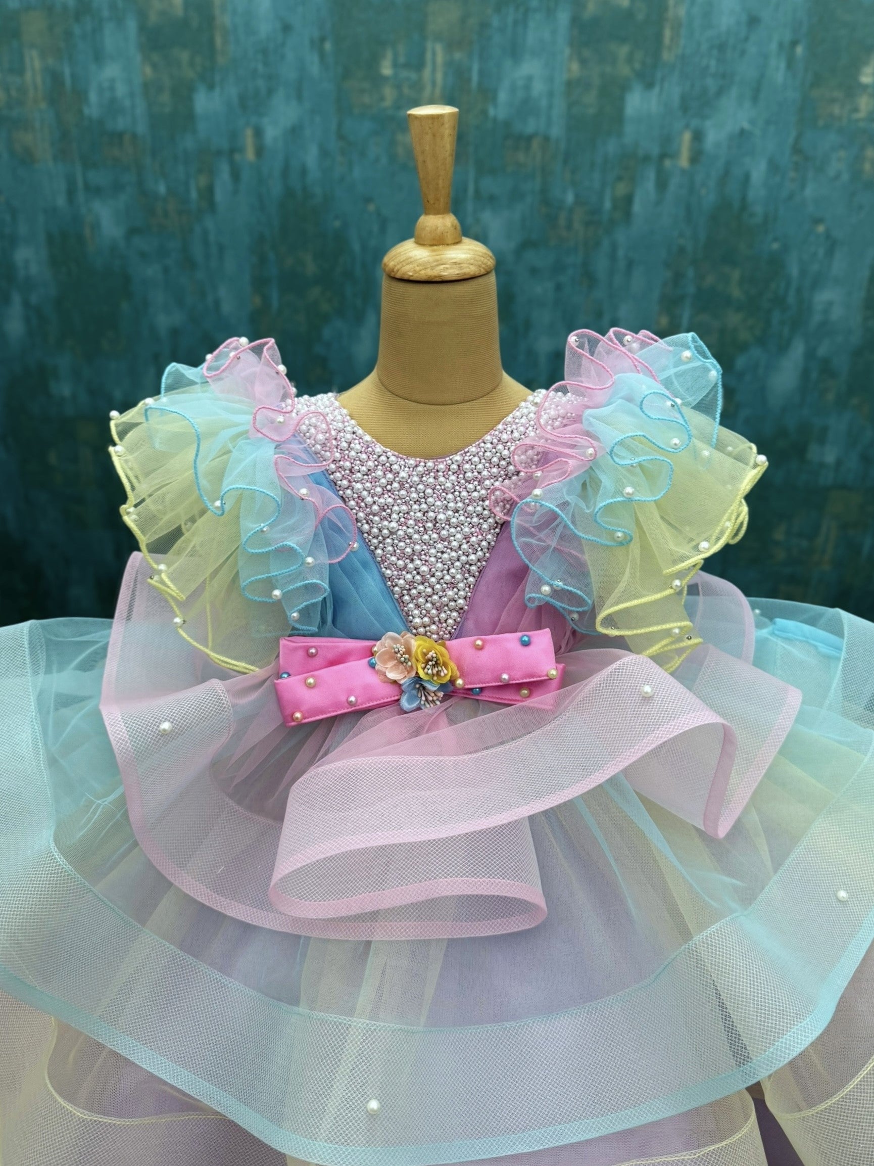 Unicorn Dream Crystal Ruffle Princess Gown