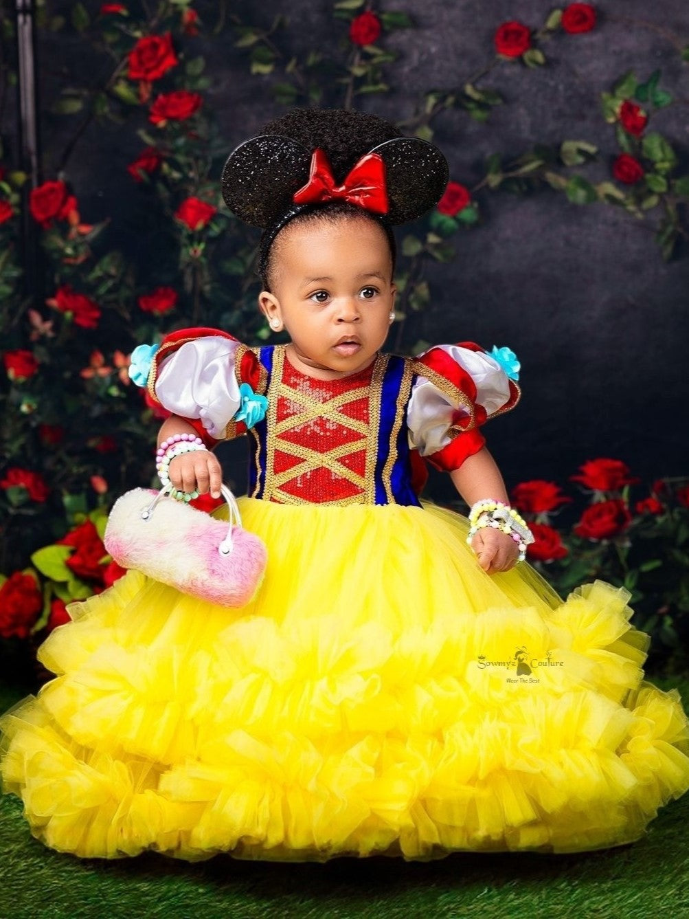 Golden Orchard Ruby Charm Princess Ball Gown