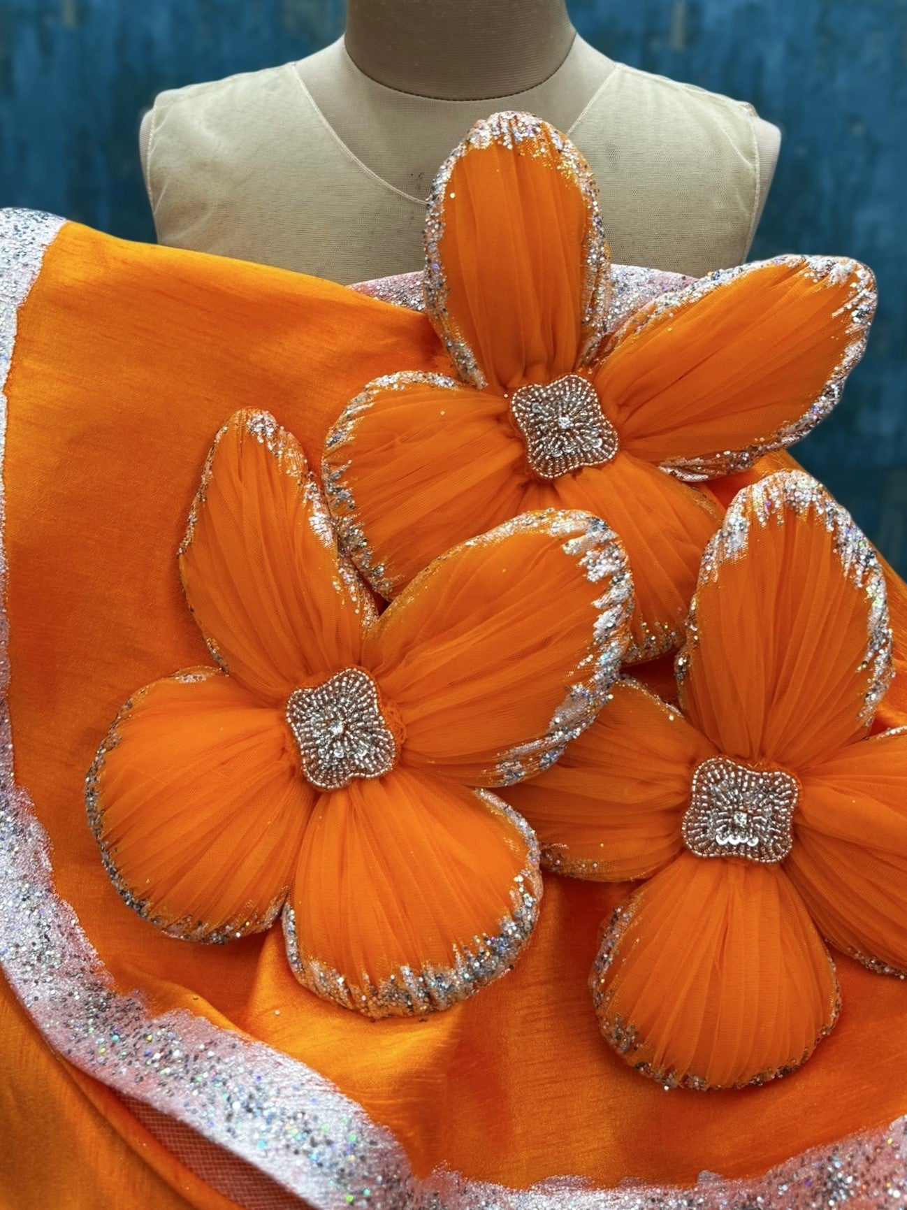 Autumn Sunflower Charm Couture Gown