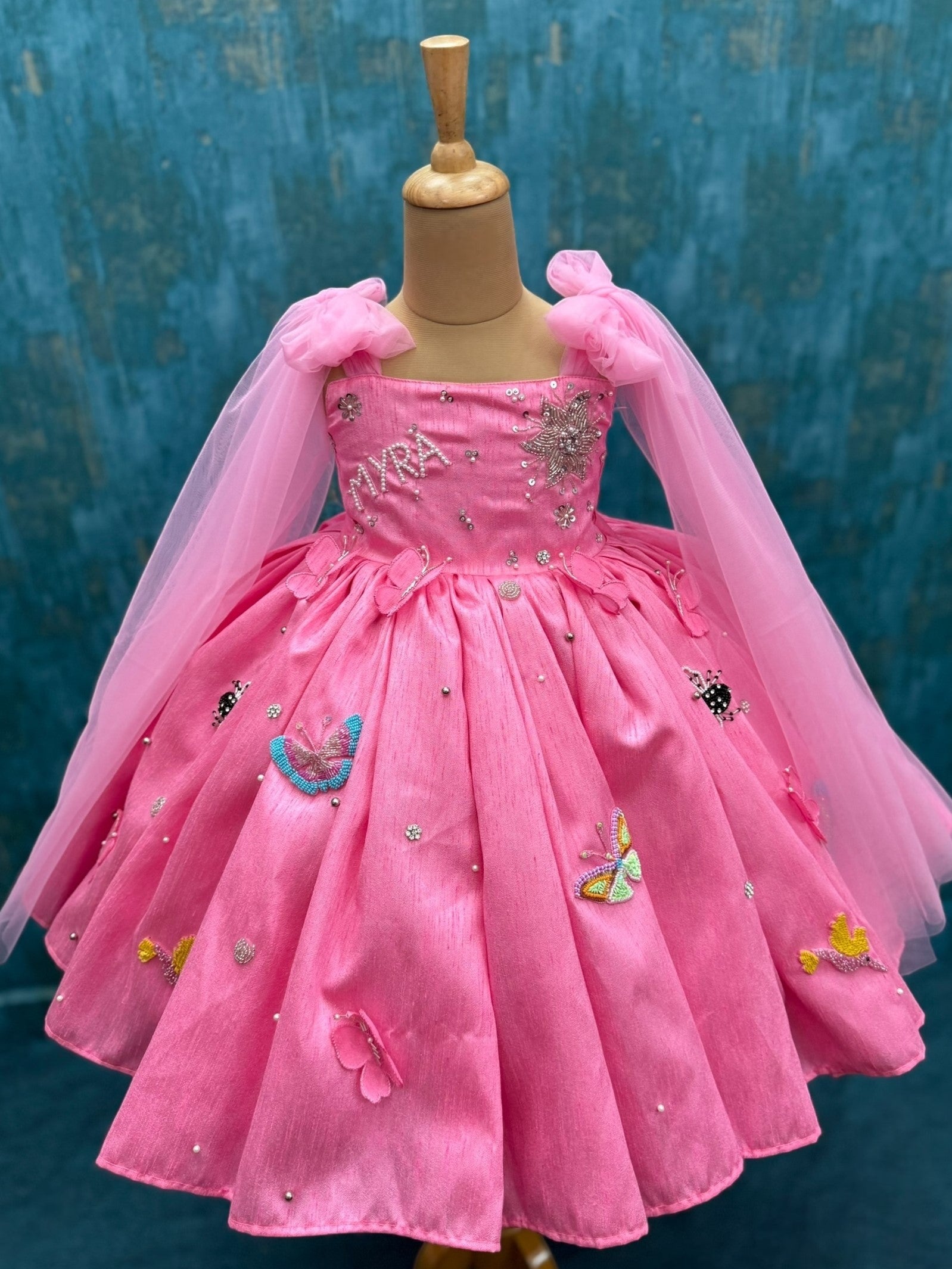 Mira Rose glow Enchanted Garden Fairy Gown