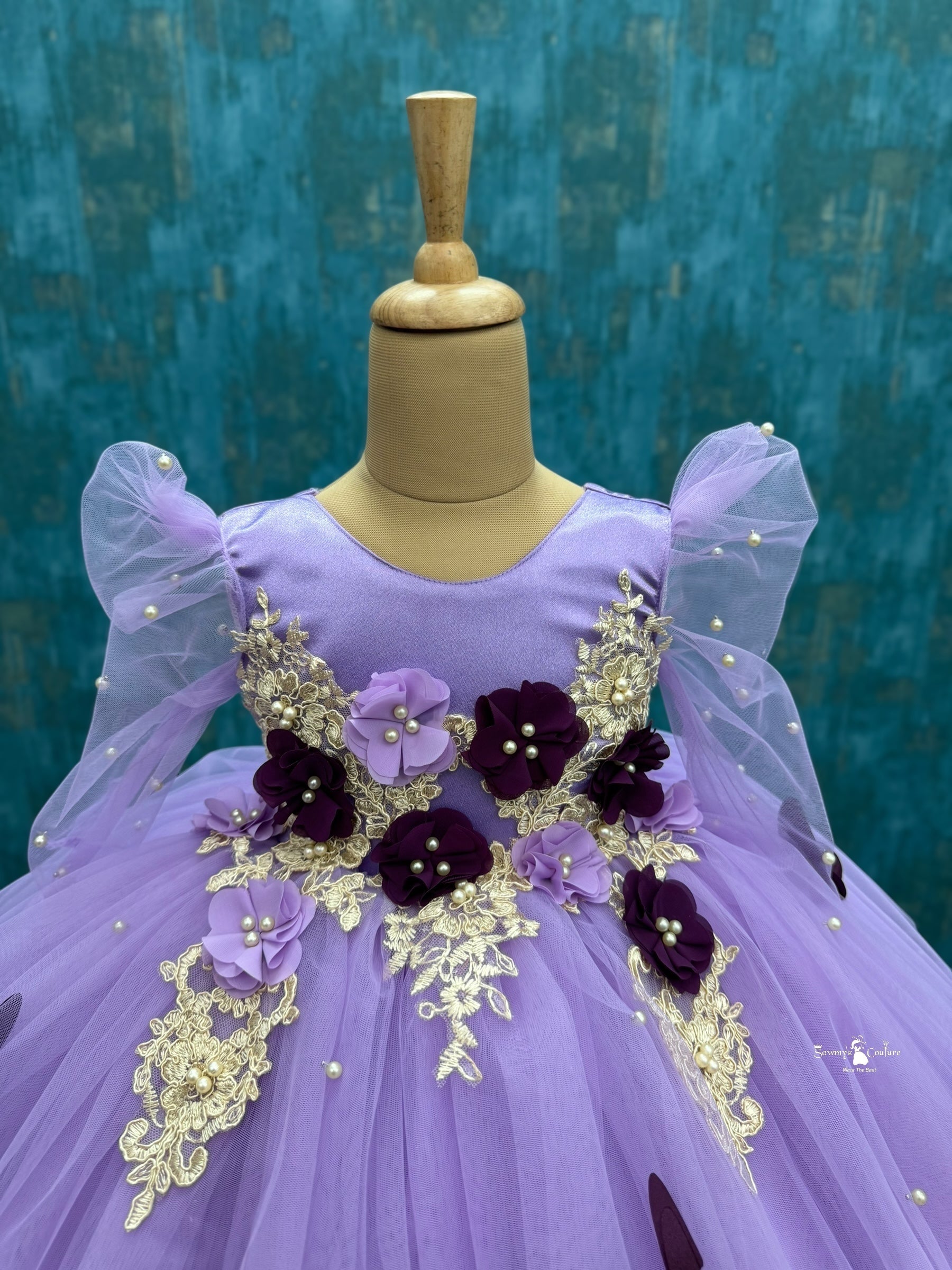 Purple Haze Butterfly Garden Princess Dress
