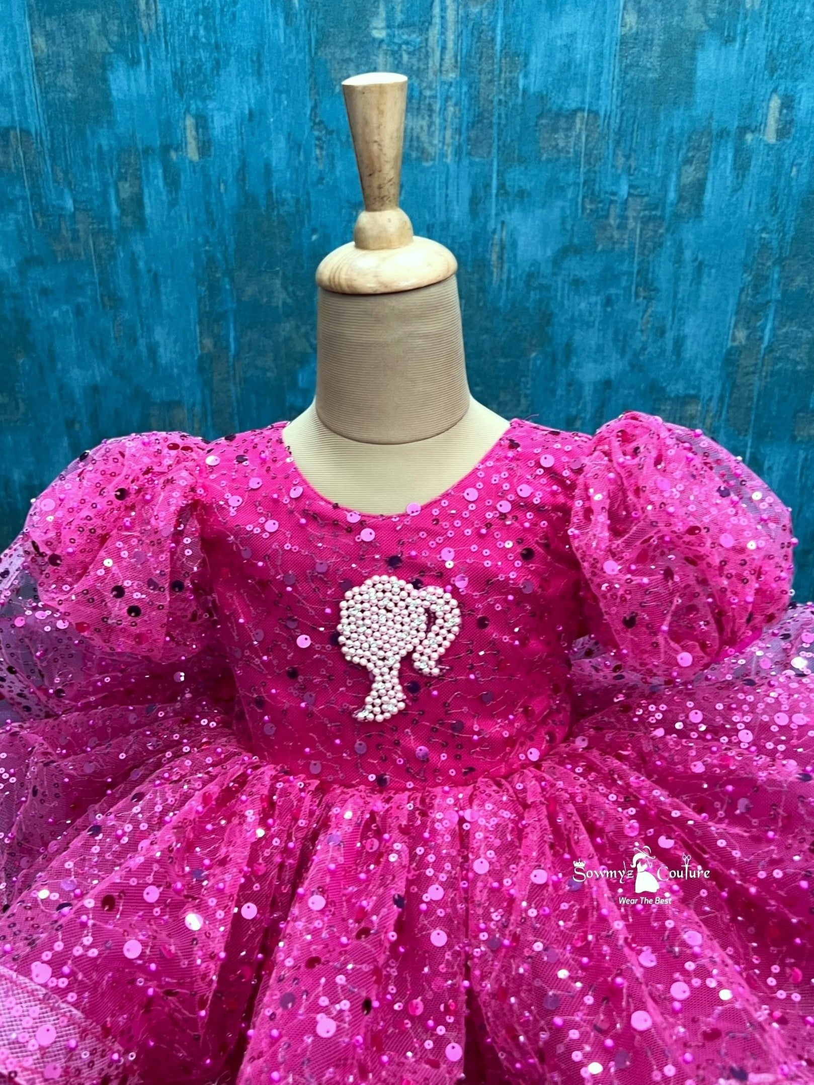 Fuchsia Sparkle Royale Party Gown
