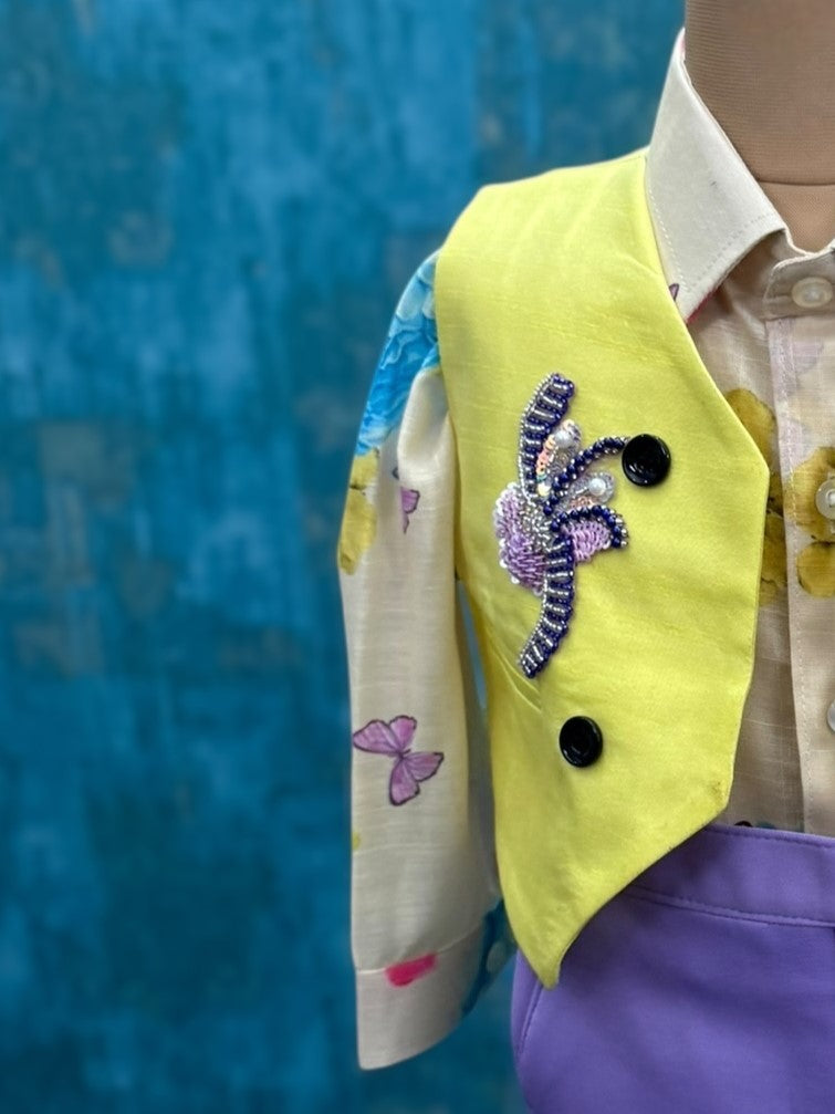 Lilac Lemon Couture Blazer Ensemble