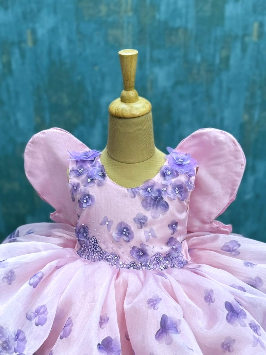 Lavender Drift Butterfly Blossom Royal Celebration Dress