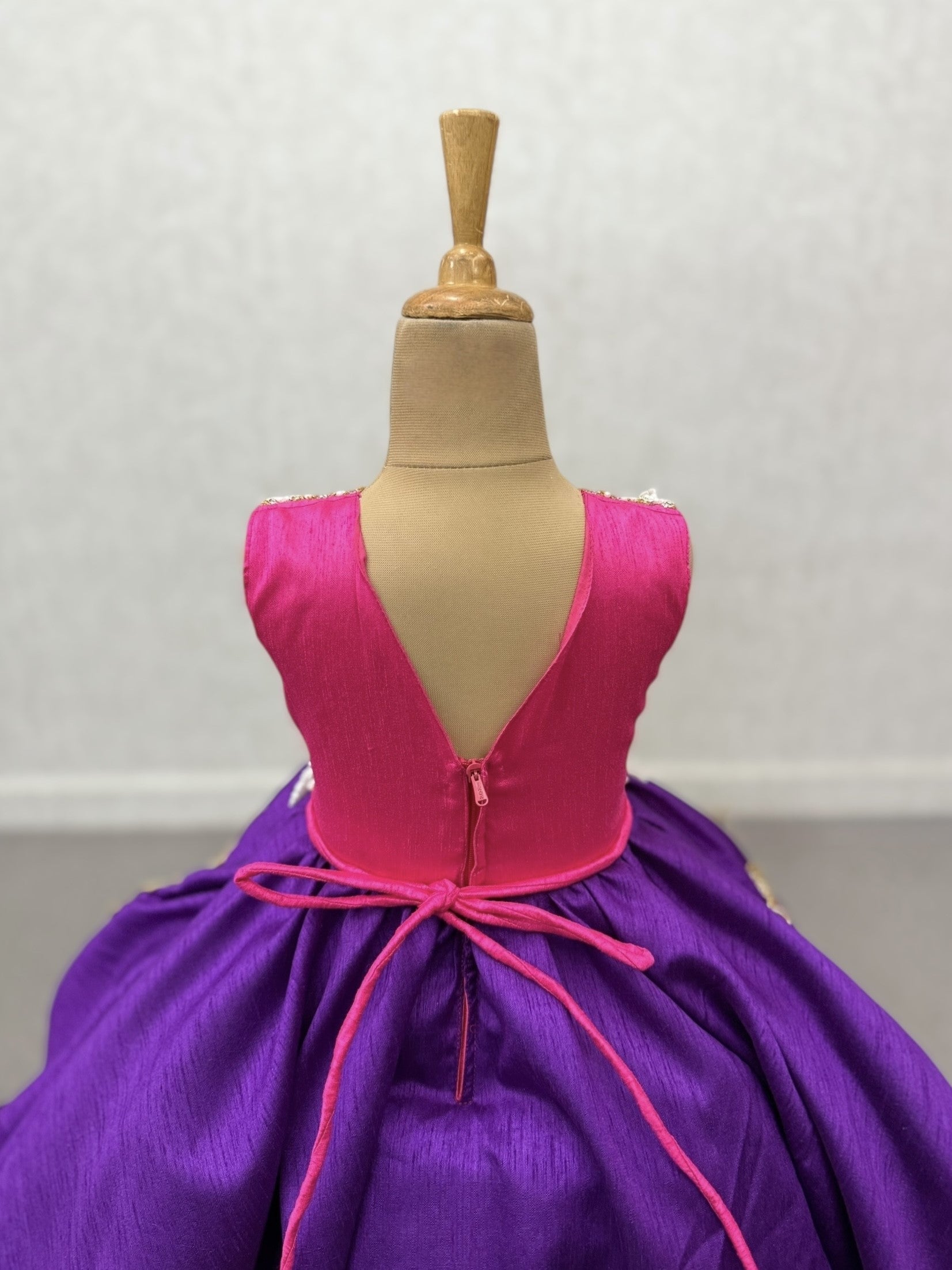 Ball Gown for Girls Online, Purple Party Gown