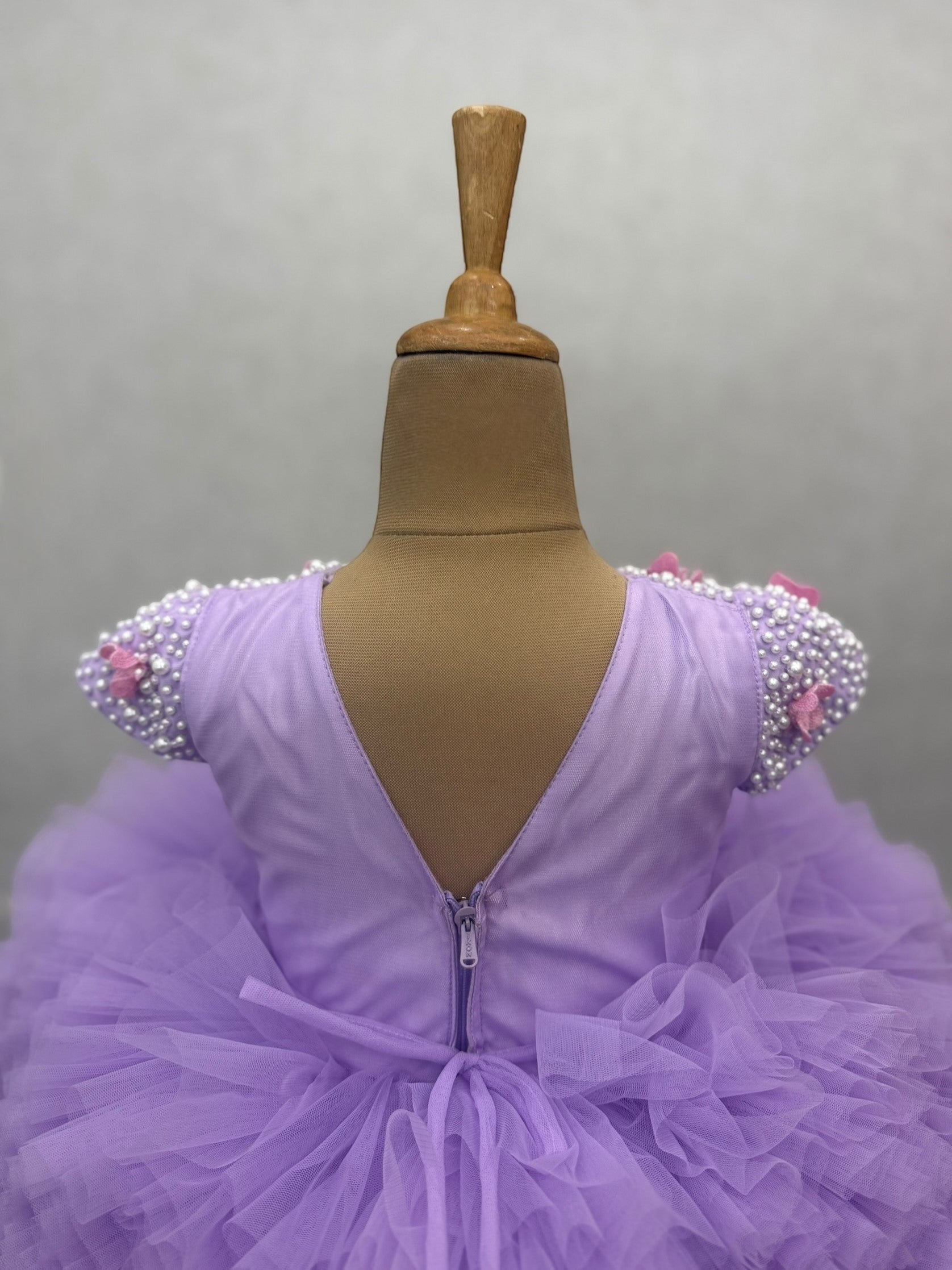 Designer Kids Clothes For Girls Online, Lavender Floral Princess Party Dress