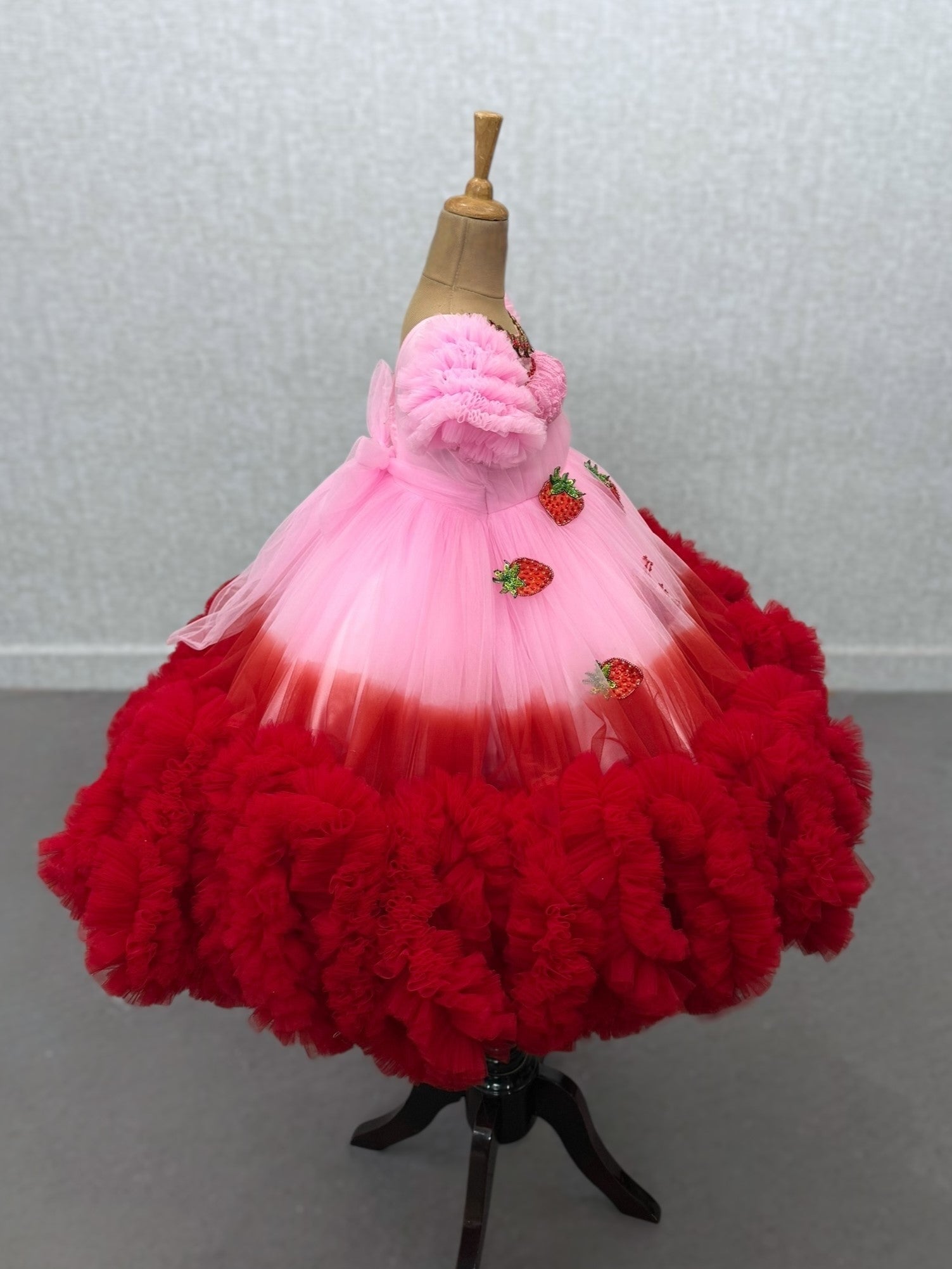 Strawberry Blush Fairy Delight Baby Gown