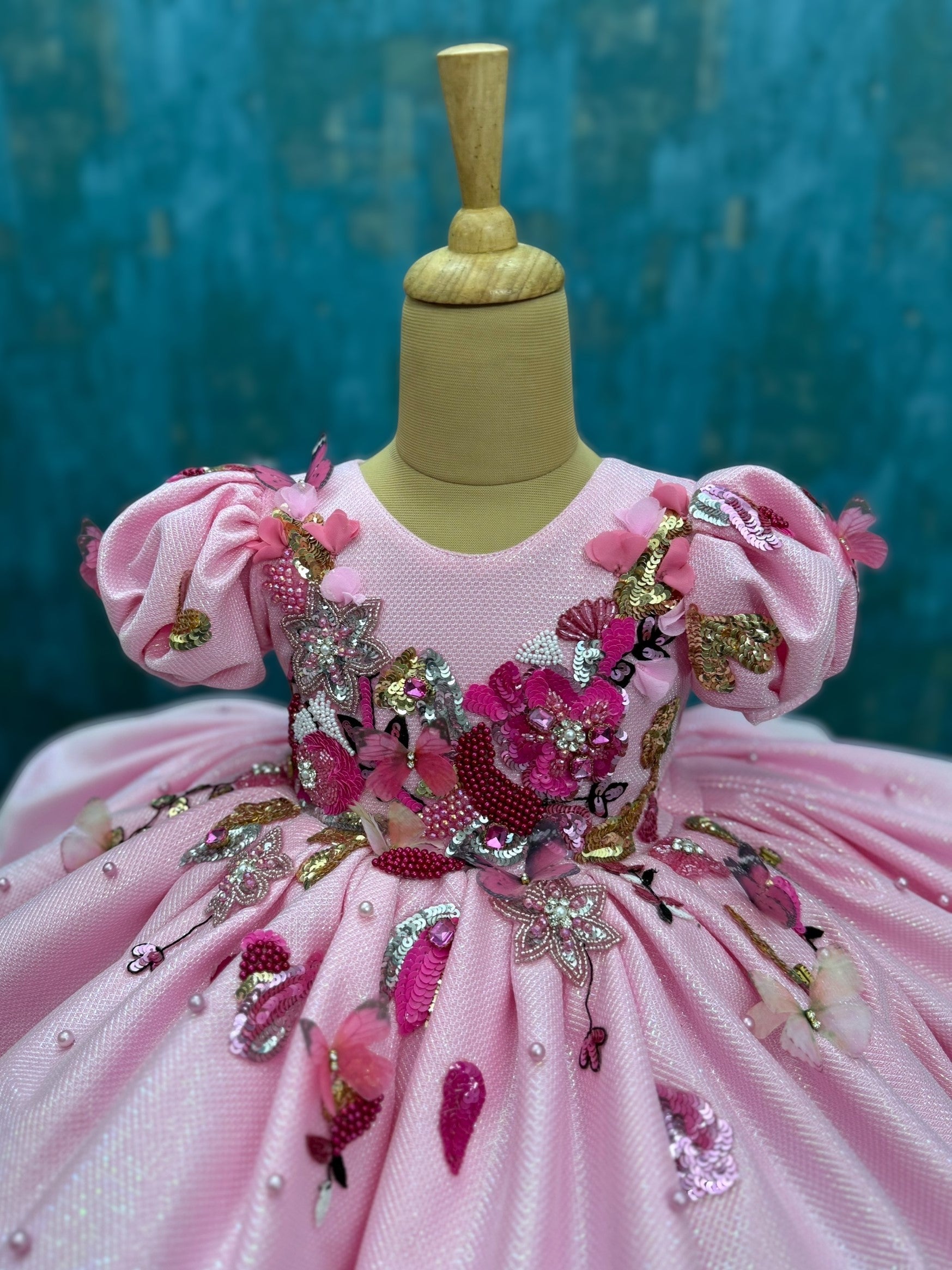 Rosy Bloom Luxe Couture