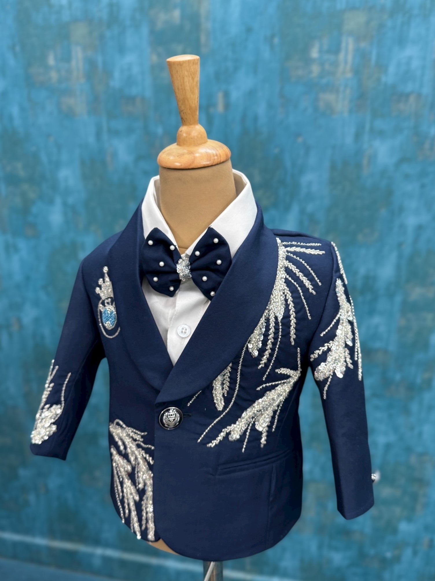 Royal Sapphire Crest Coat- Comes with Pant, Shirt and Bow