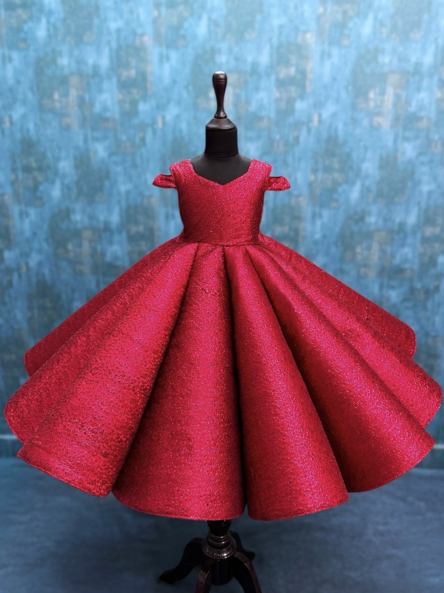 Ruby Spiral Elegance Gown