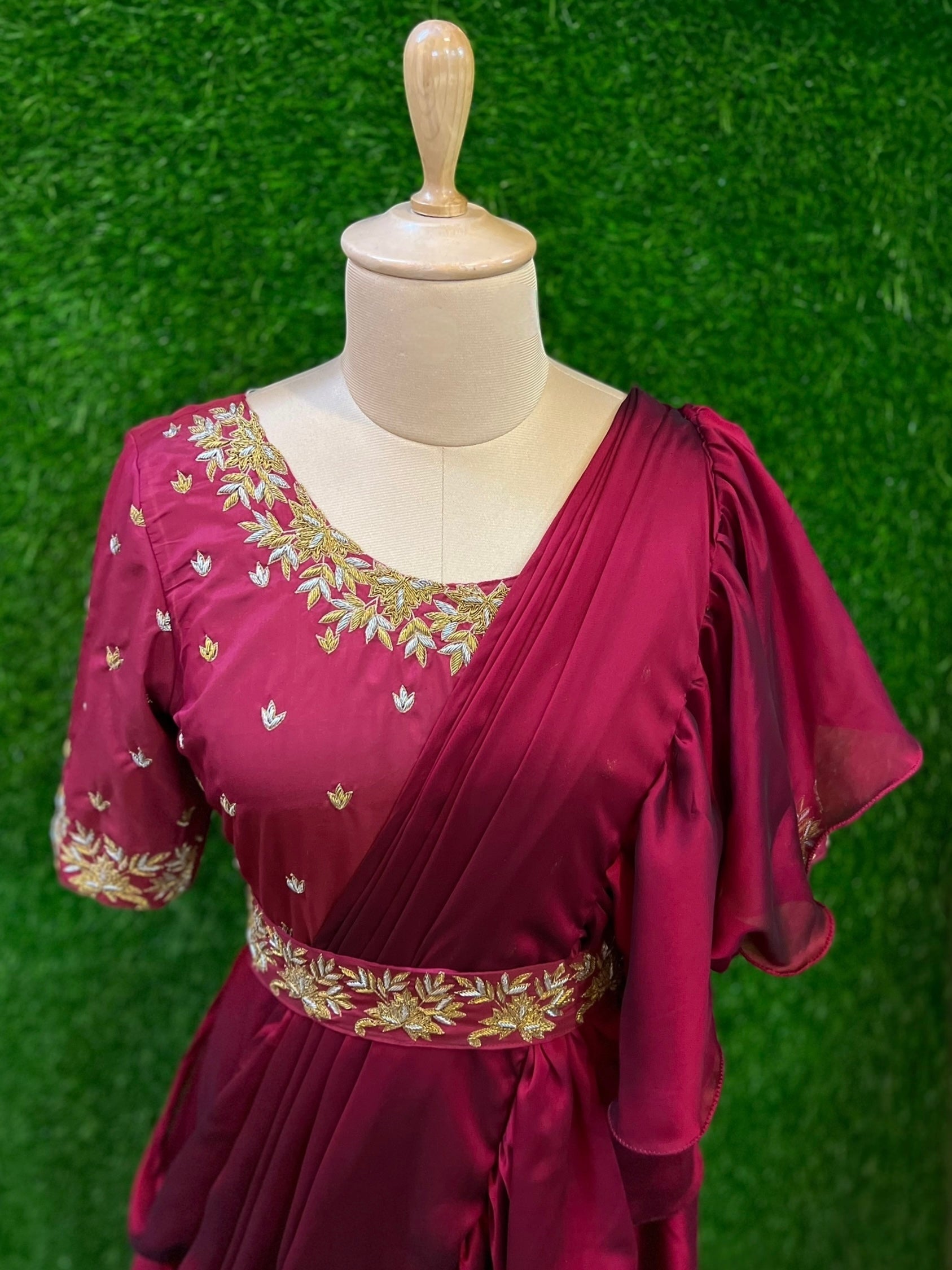 Velvet Scarlet Bloom Gown